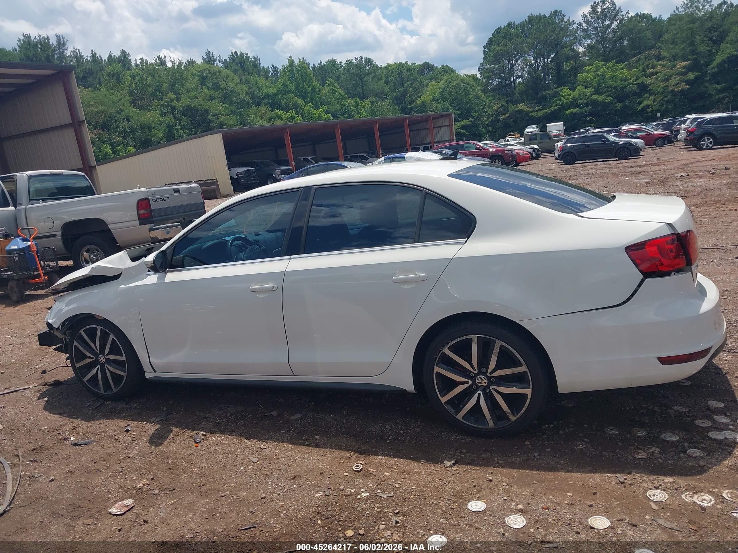 2013 Volkswagen Jetta Gli Autobahn White vin: 3VW467AJ5DM247031