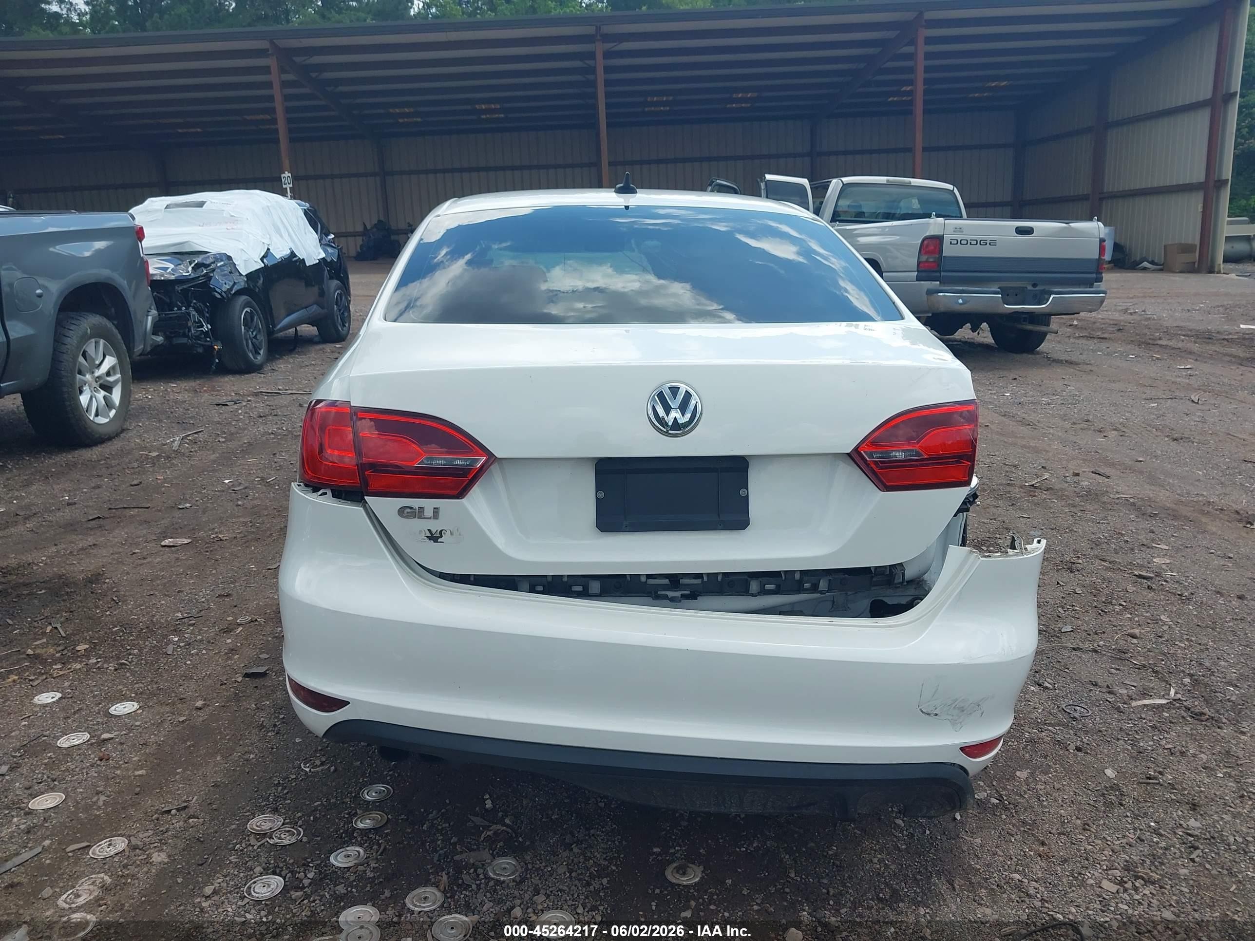 2013 Volkswagen Jetta Gli Autobahn White vin: 3VW467AJ5DM247031