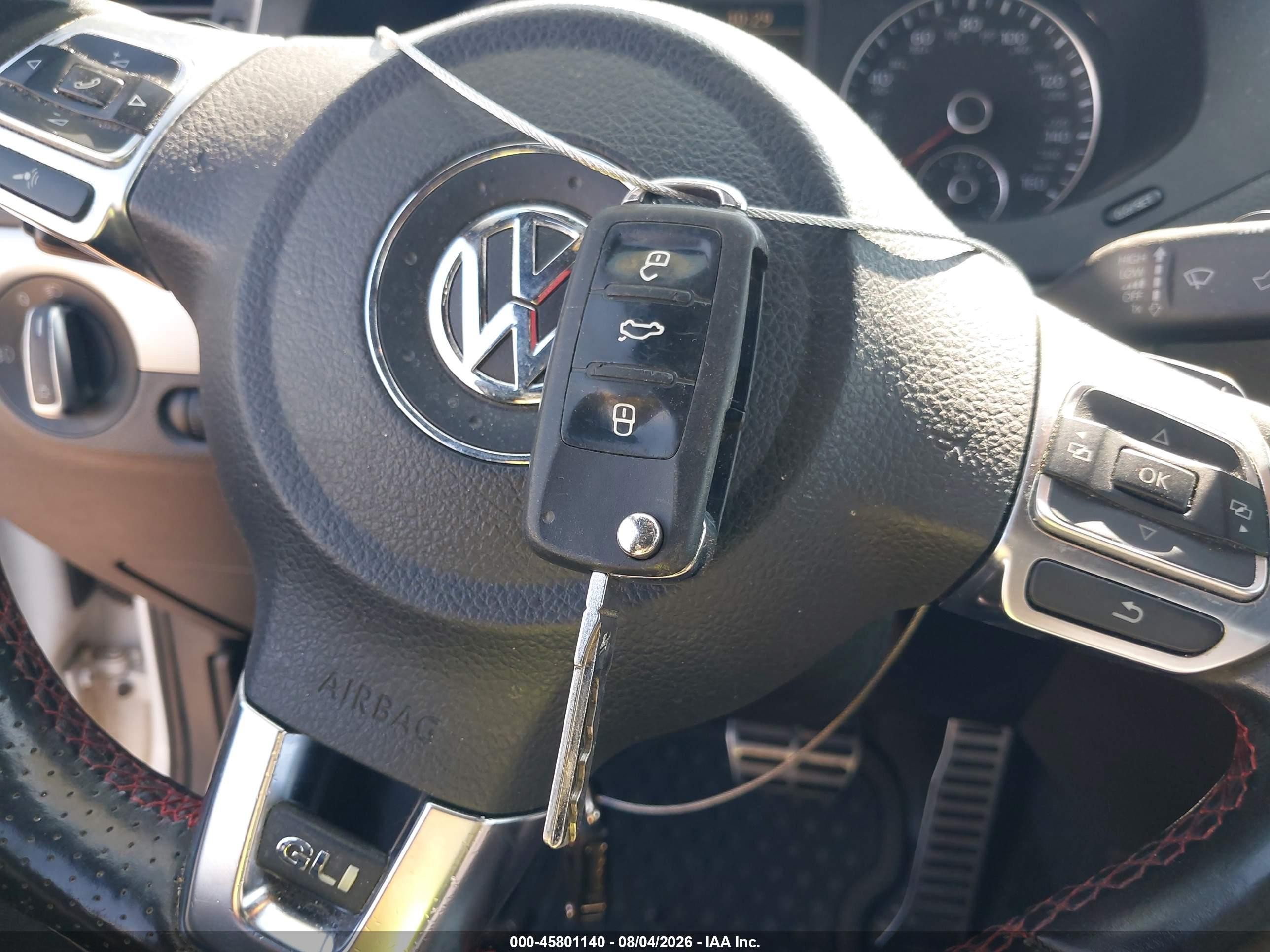 2012 Volkswagen Jetta Gli White vin: 3VW467AJ6CM100635