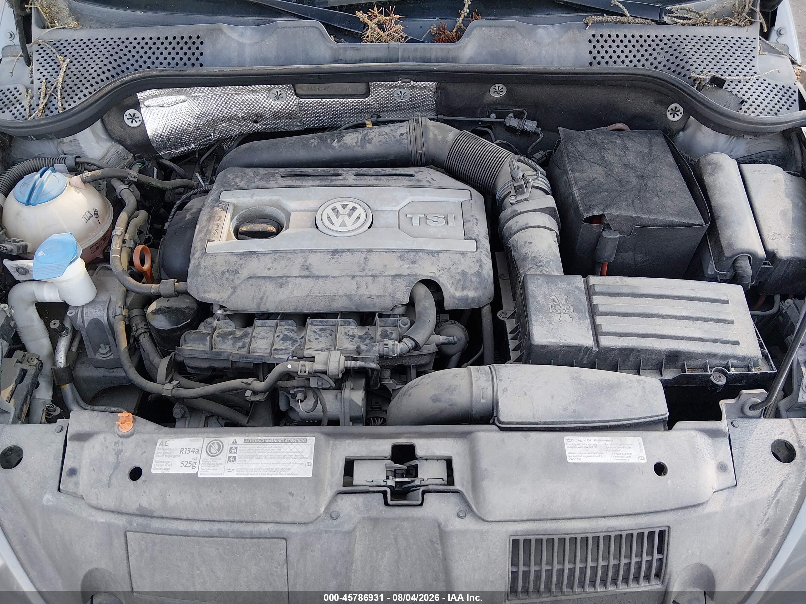 2013 Volkswagen Beetle 2.0t Turbo Gray vin: 3VW467AT1DM602312