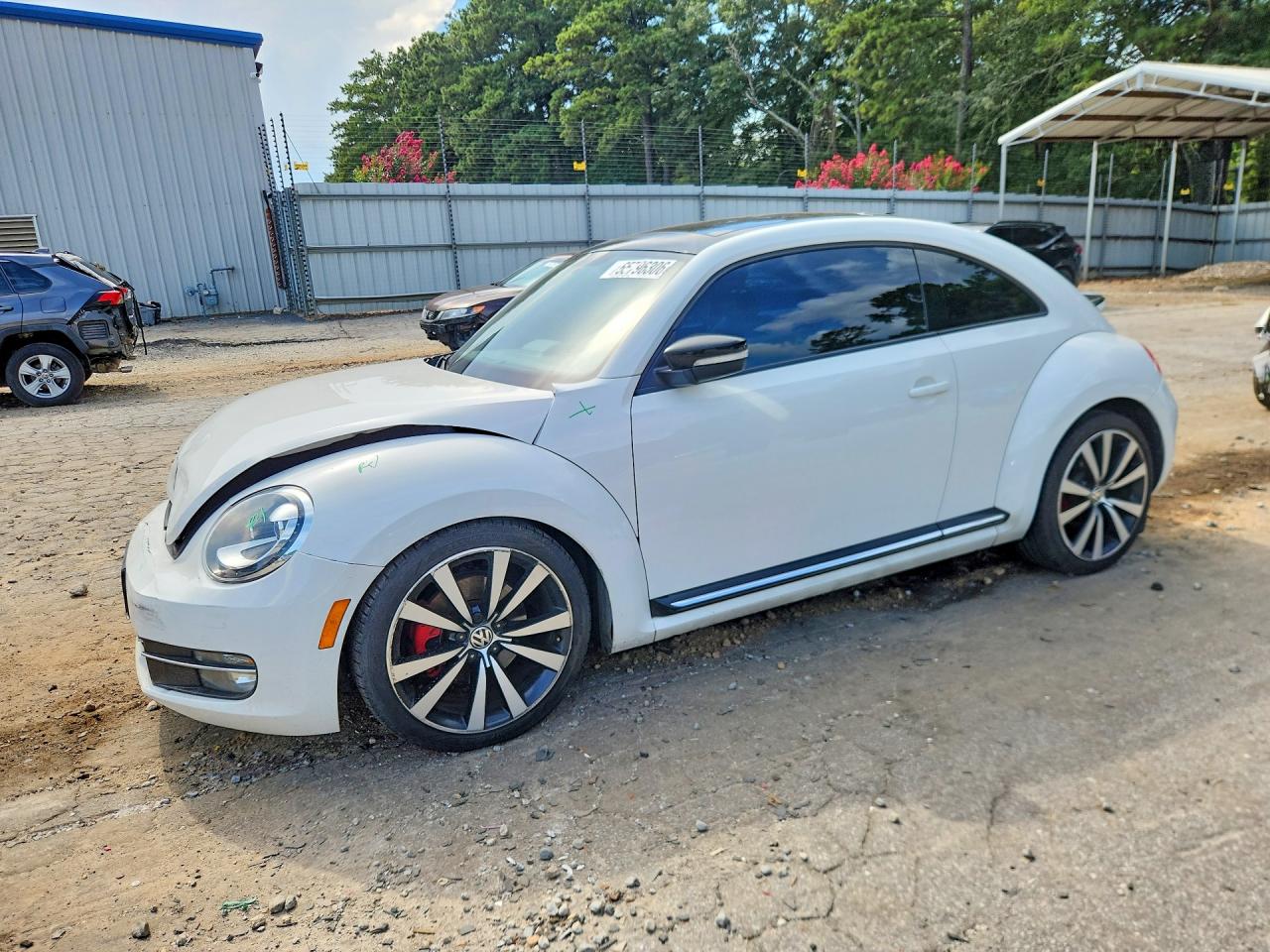 2012 Volkswagen Beetle Turbo White vin: 3VW467AT3CM649727