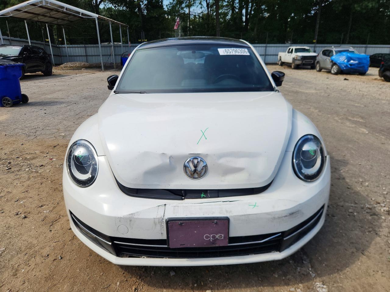 2012 Volkswagen Beetle Turbo White vin: 3VW467AT3CM649727