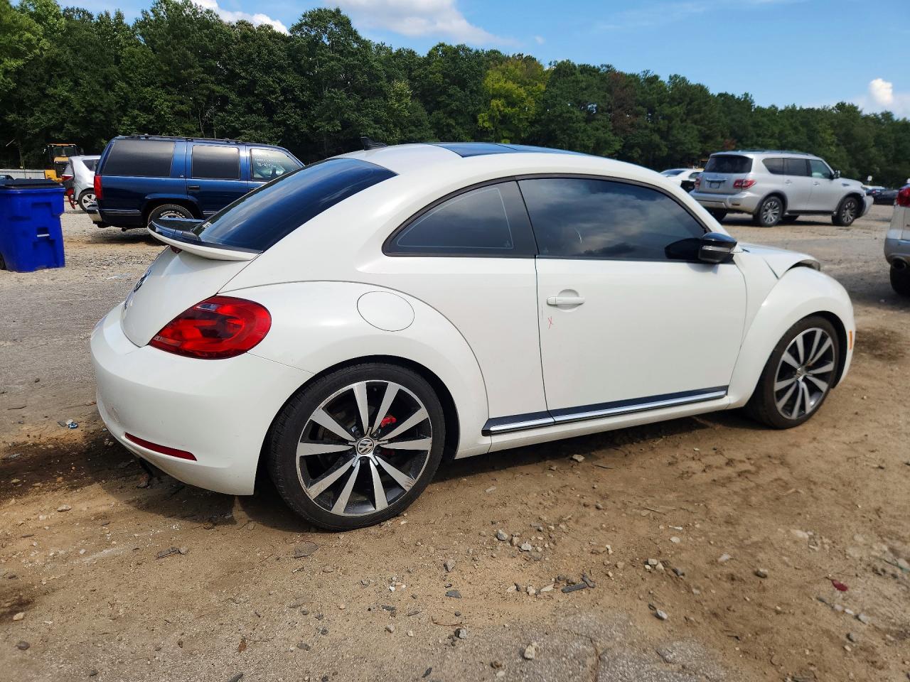 2012 Volkswagen Beetle Turbo White vin: 3VW467AT3CM649727