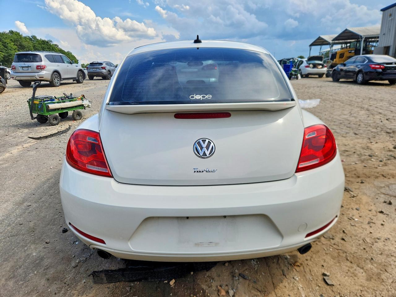 2012 Volkswagen Beetle Turbo White vin: 3VW467AT3CM649727