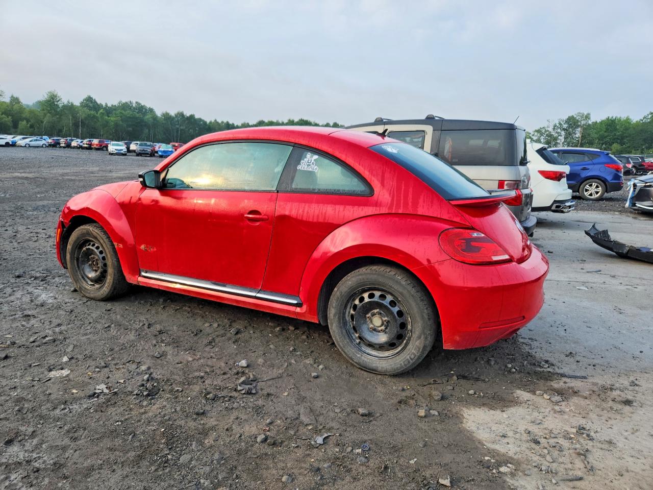 2013 Volkswagen Beetle Turbo Red vin: 3VW467ATXDM604706