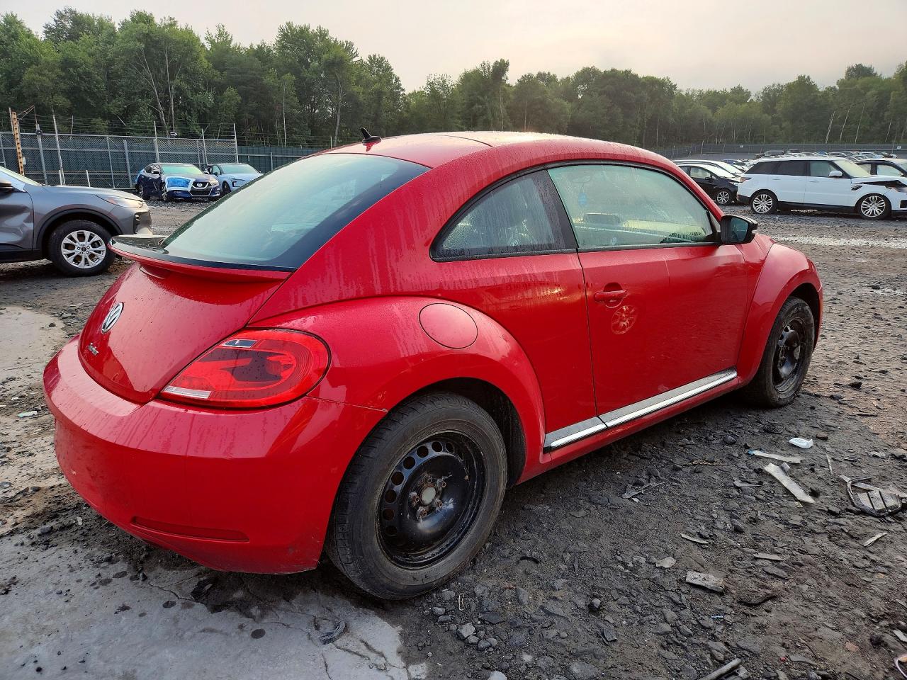 2013 Volkswagen Beetle Turbo Red vin: 3VW467ATXDM604706