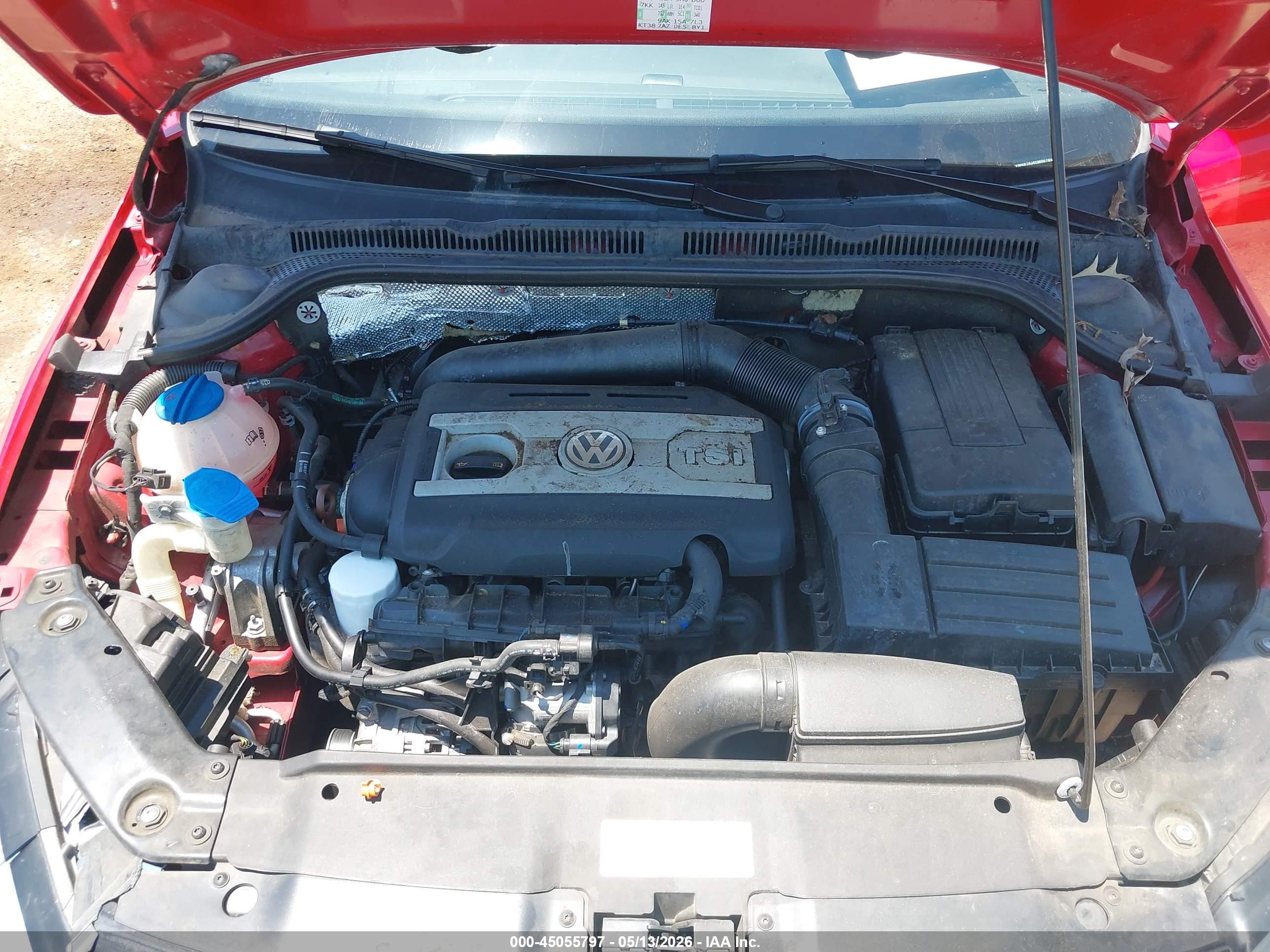 2012 Volkswagen Jetta Gli Autobahn Red vin: 3VW487AJ4CM007834