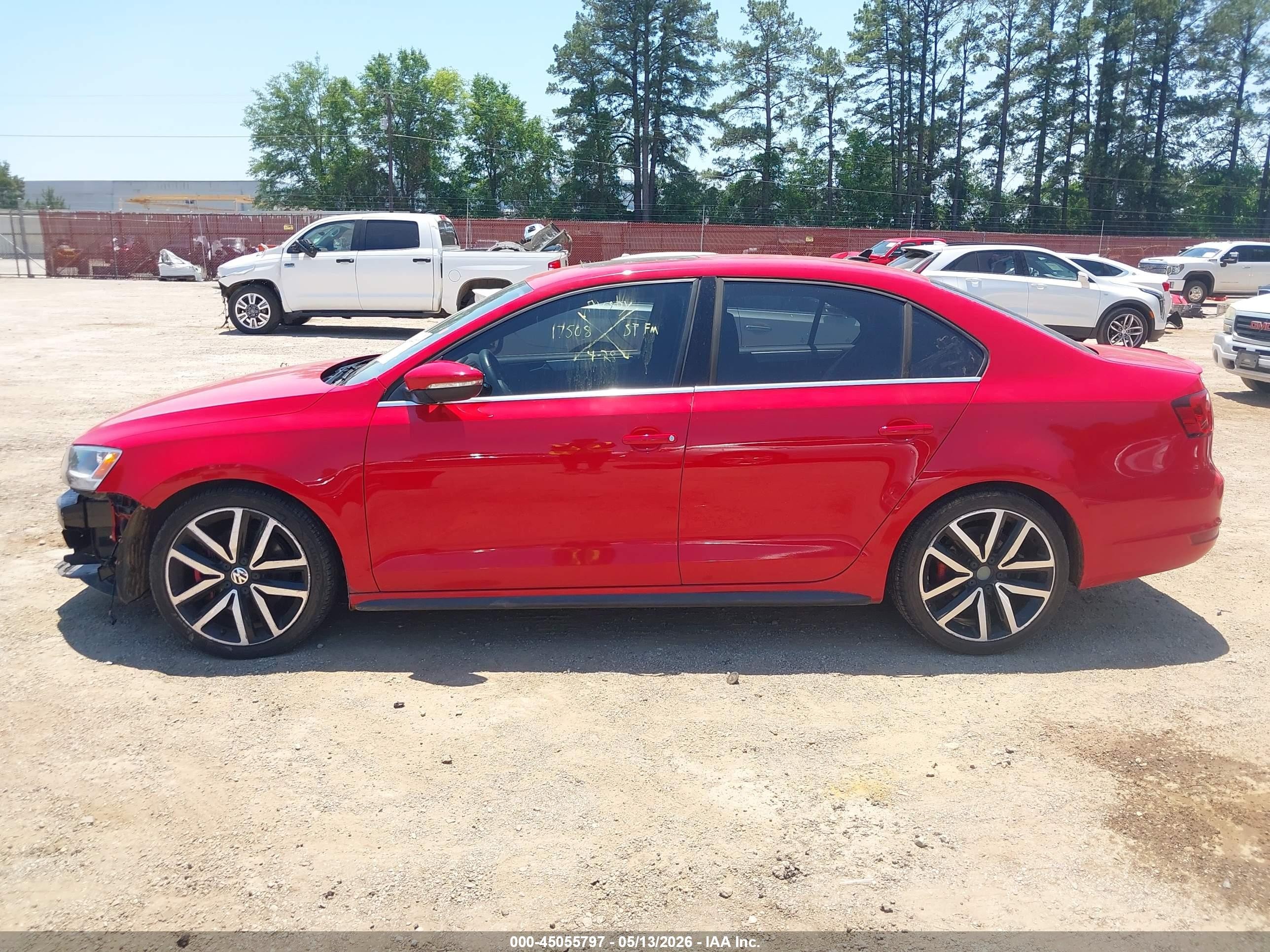 2012 Volkswagen Jetta Gli Autobahn Red vin: 3VW487AJ4CM007834