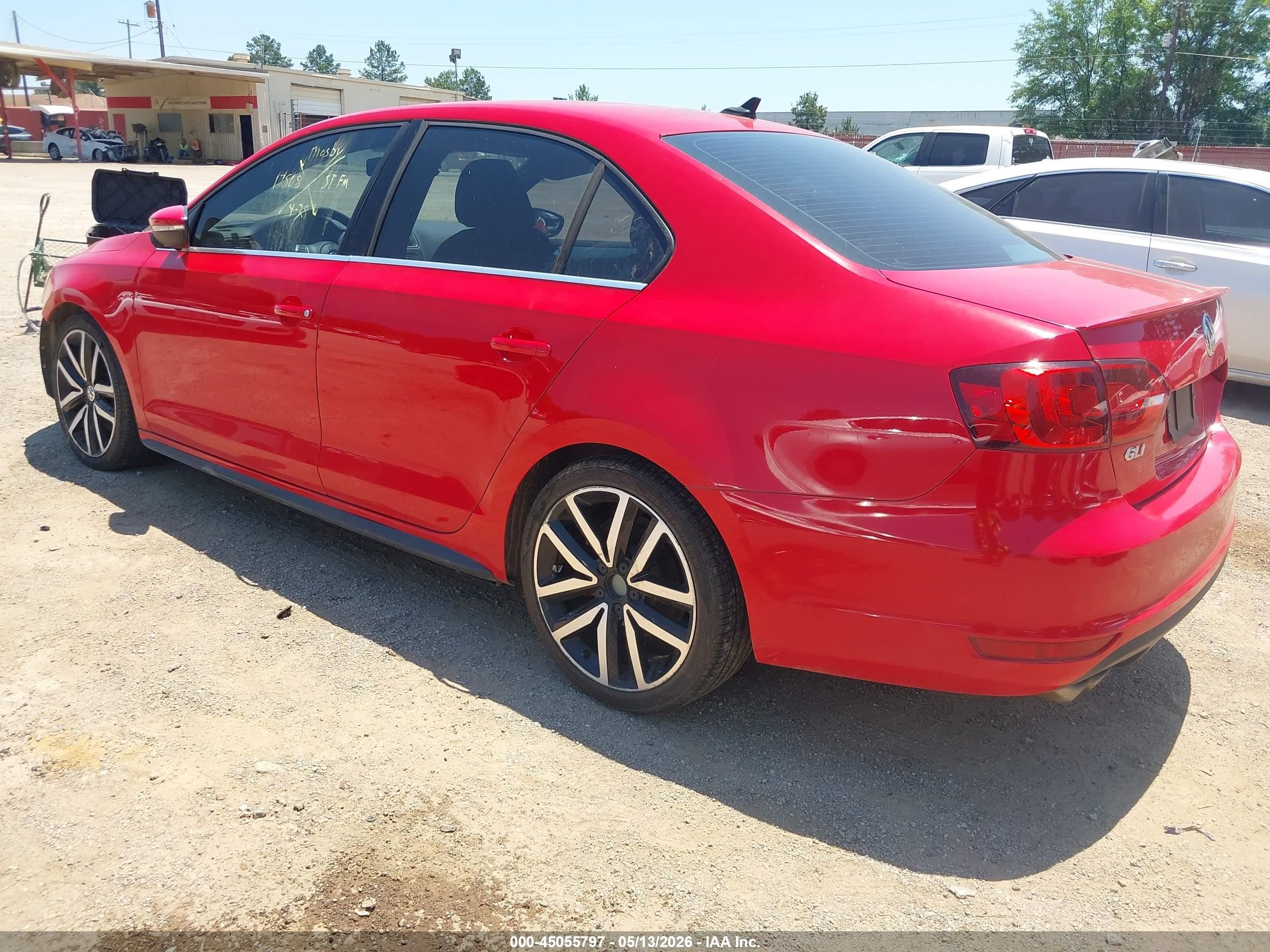 2012 Volkswagen Jetta Gli Autobahn Red vin: 3VW487AJ4CM007834
