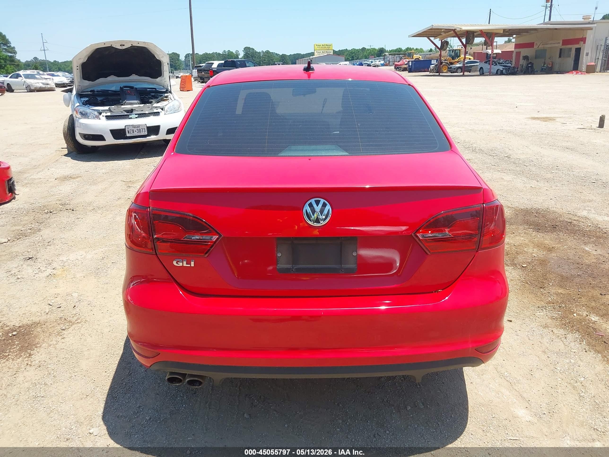 2012 Volkswagen Jetta Gli Autobahn Red vin: 3VW487AJ4CM007834