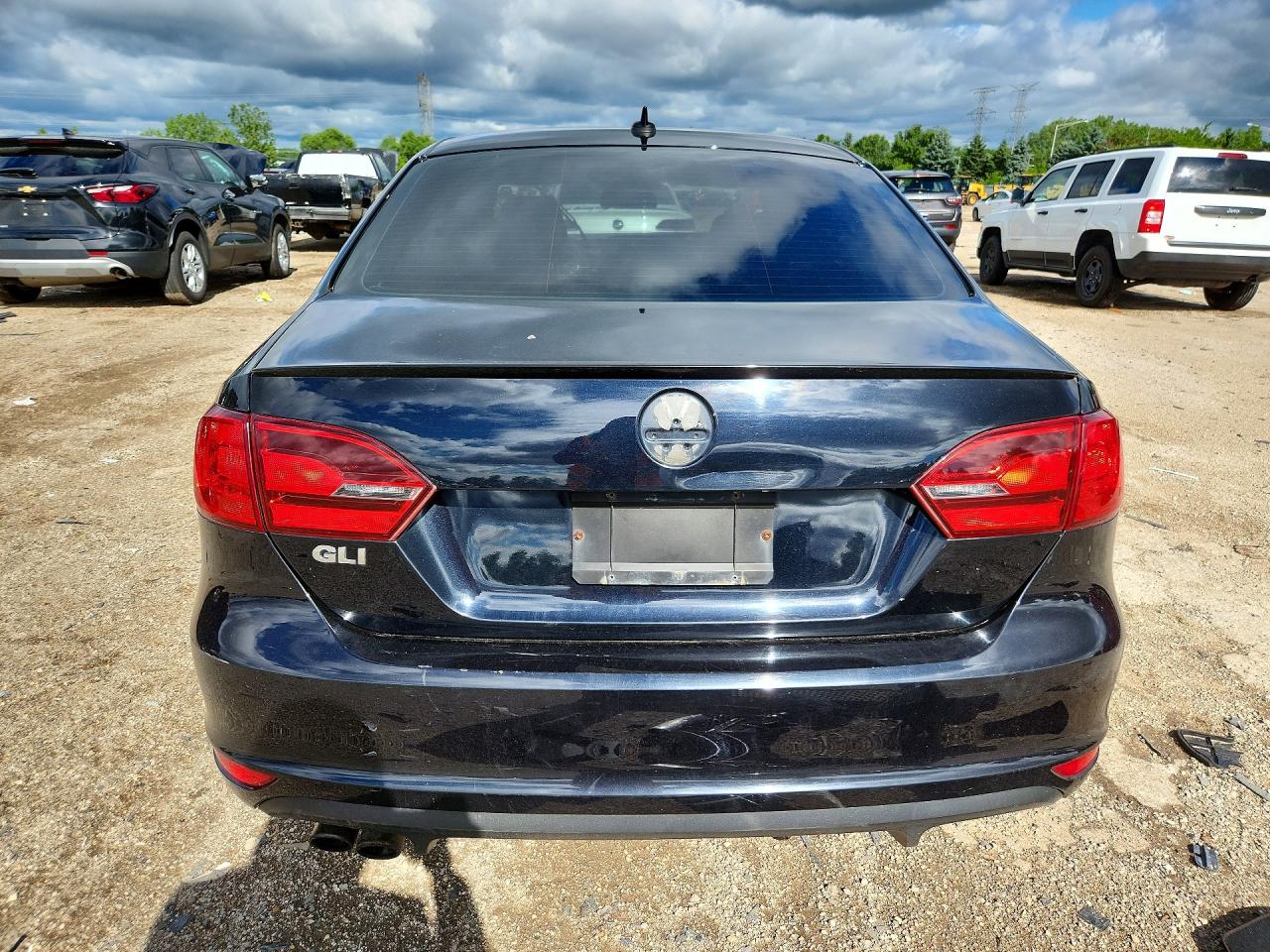 2012 Volkswagen Jetta Gli Black vin: 3VW4A7AJ0CM406731
