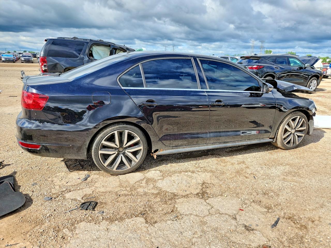 2012 Volkswagen Jetta Gli Black vin: 3VW4A7AJ0CM406731