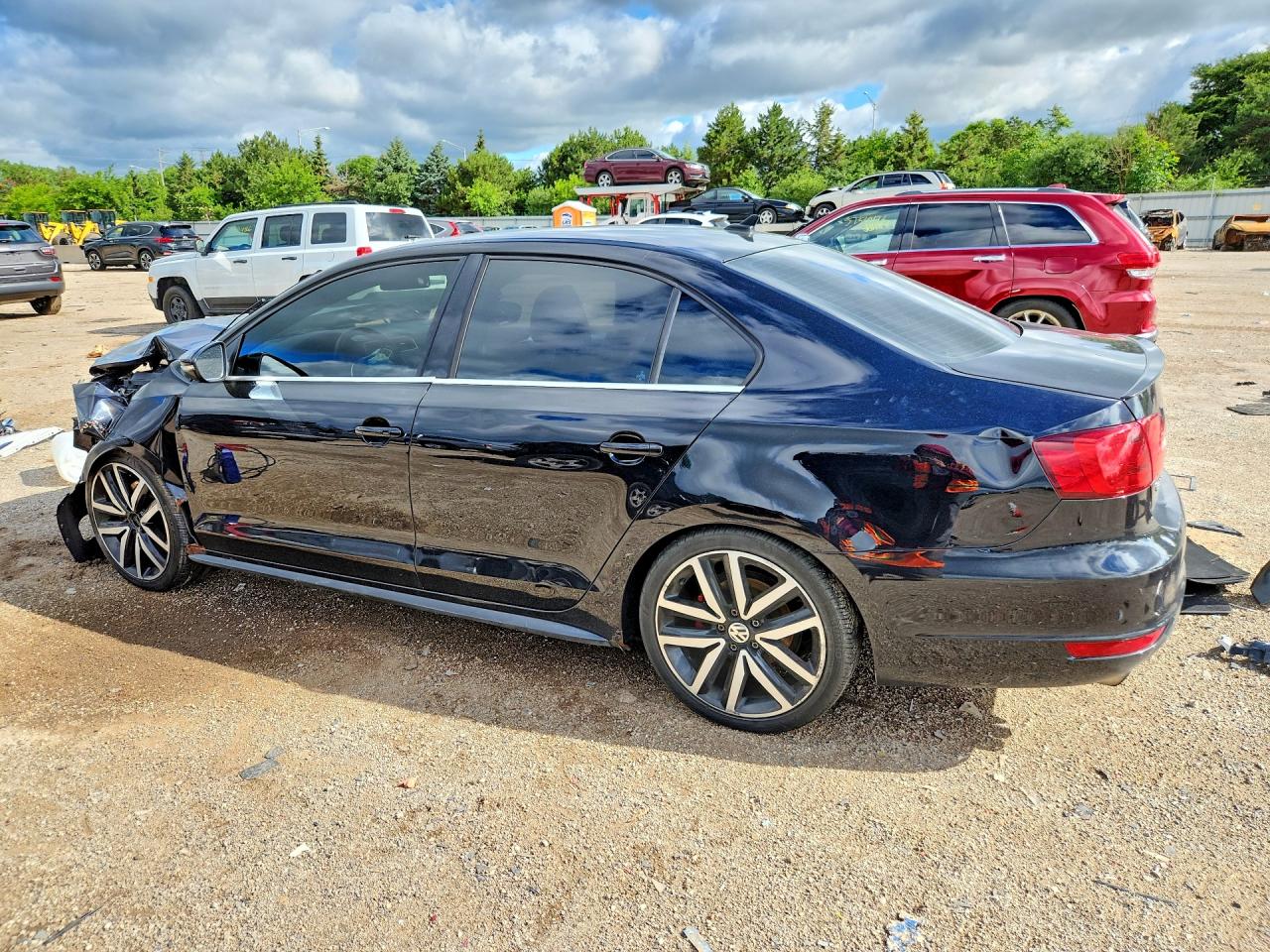 2012 Volkswagen Jetta Gli Black vin: 3VW4A7AJ0CM406731