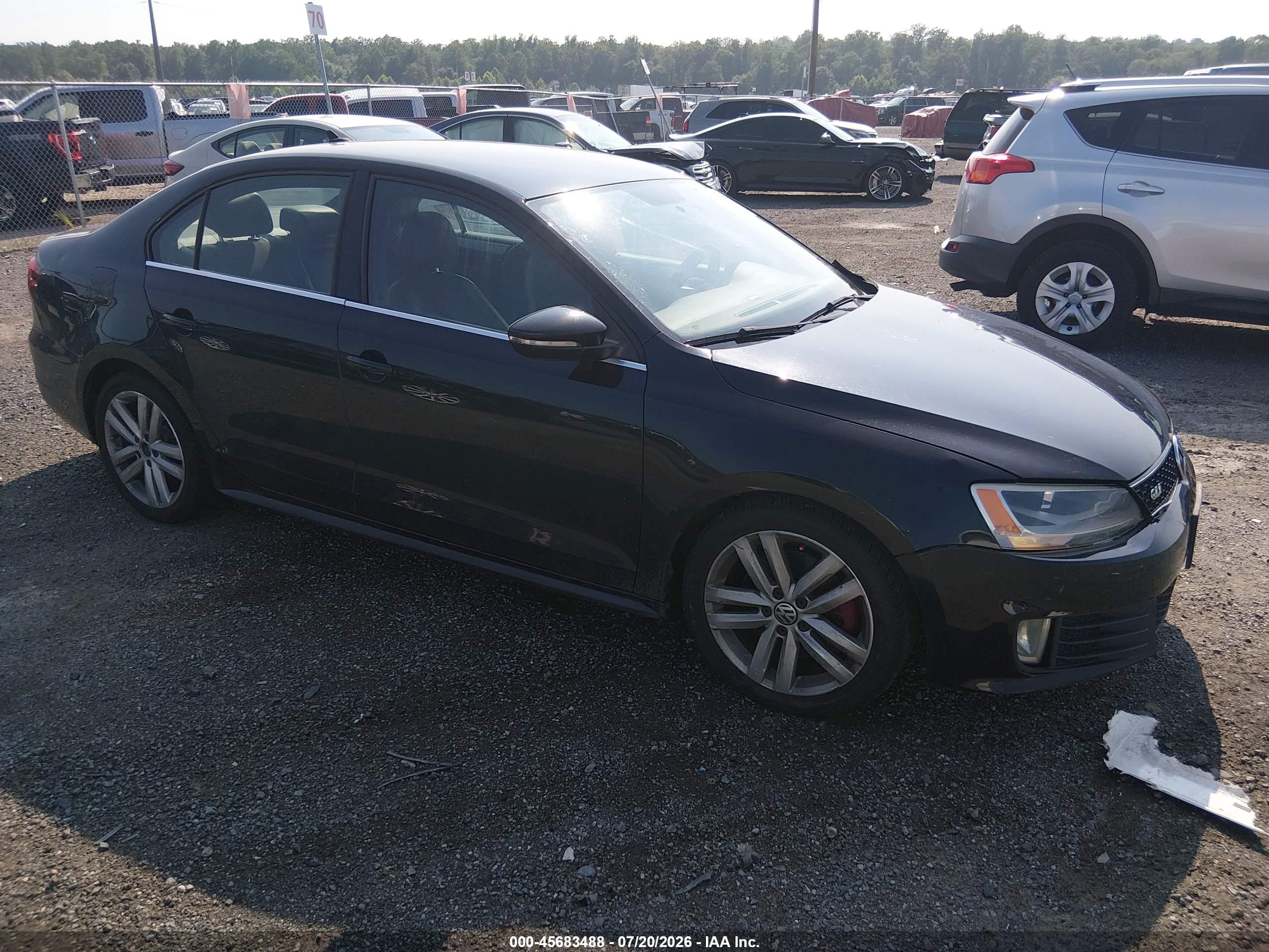 2012 Volkswagen Jetta Gli Черный vin: 3VW4A7AJ2CM367785