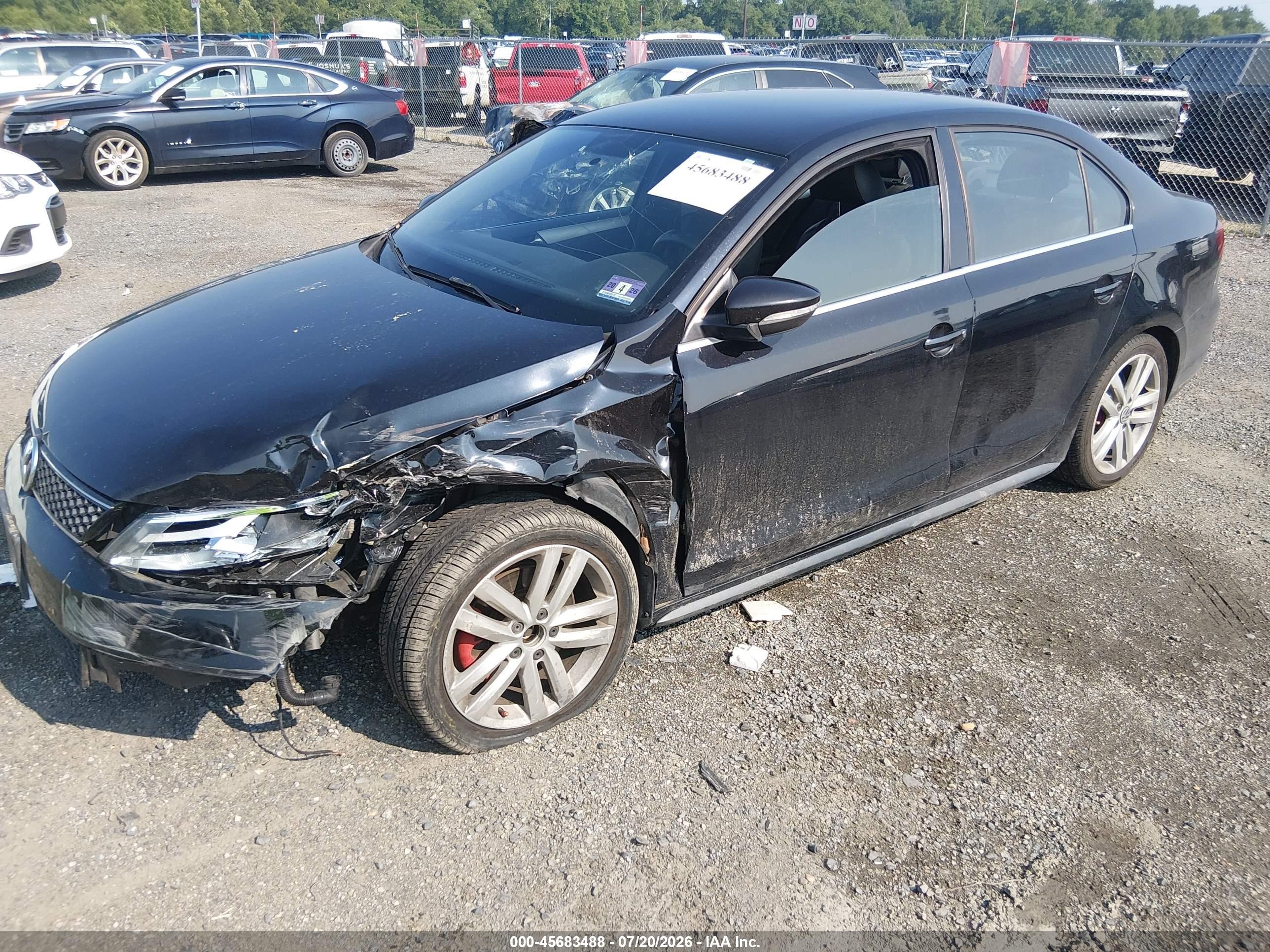 2012 Volkswagen Jetta Gli Черный vin: 3VW4A7AJ2CM367785