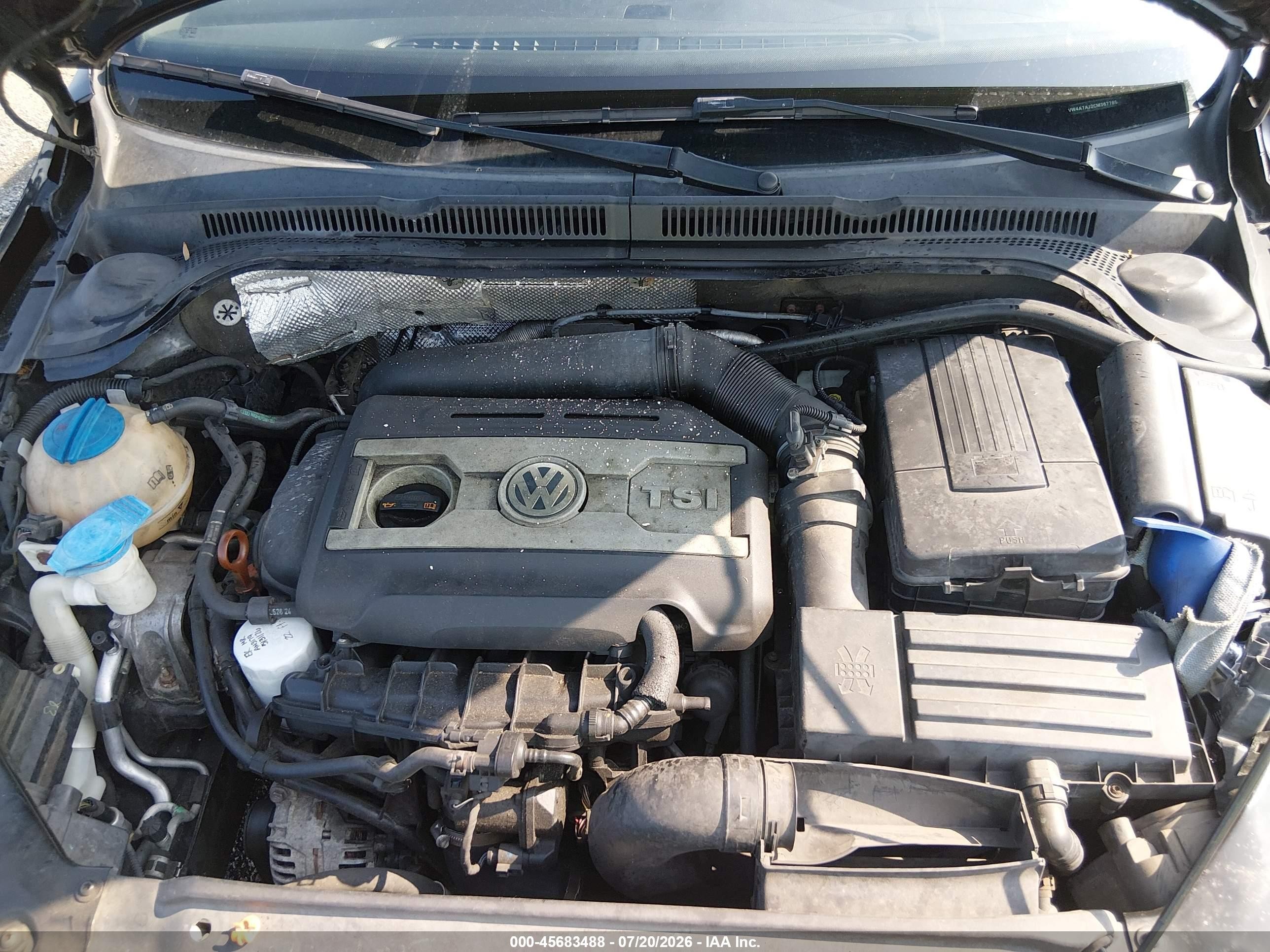 2012 Volkswagen Jetta Gli Черный vin: 3VW4A7AJ2CM367785