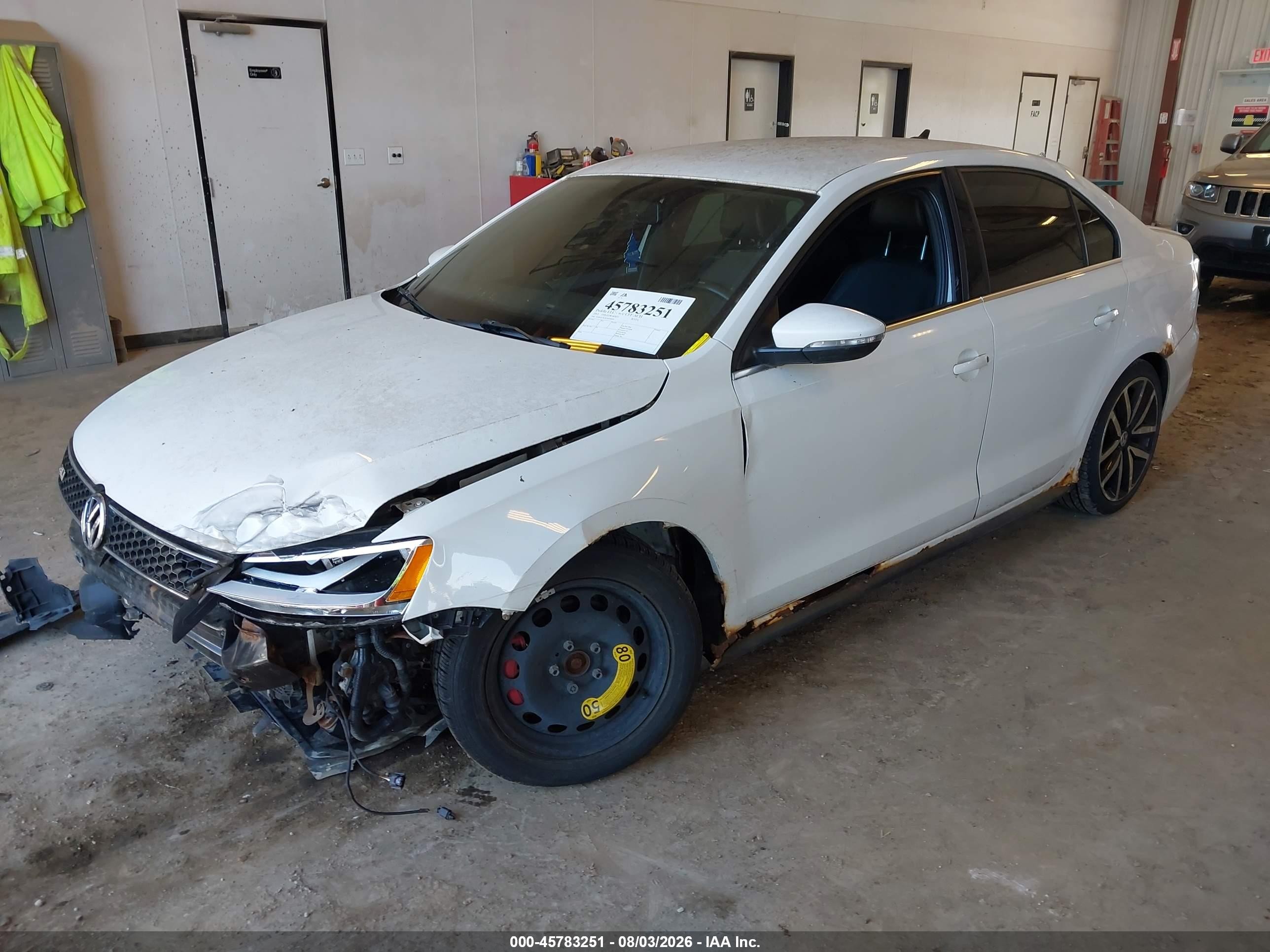 2012 Volkswagen Jetta Gli White vin: 3VW4A7AJ3CM344693