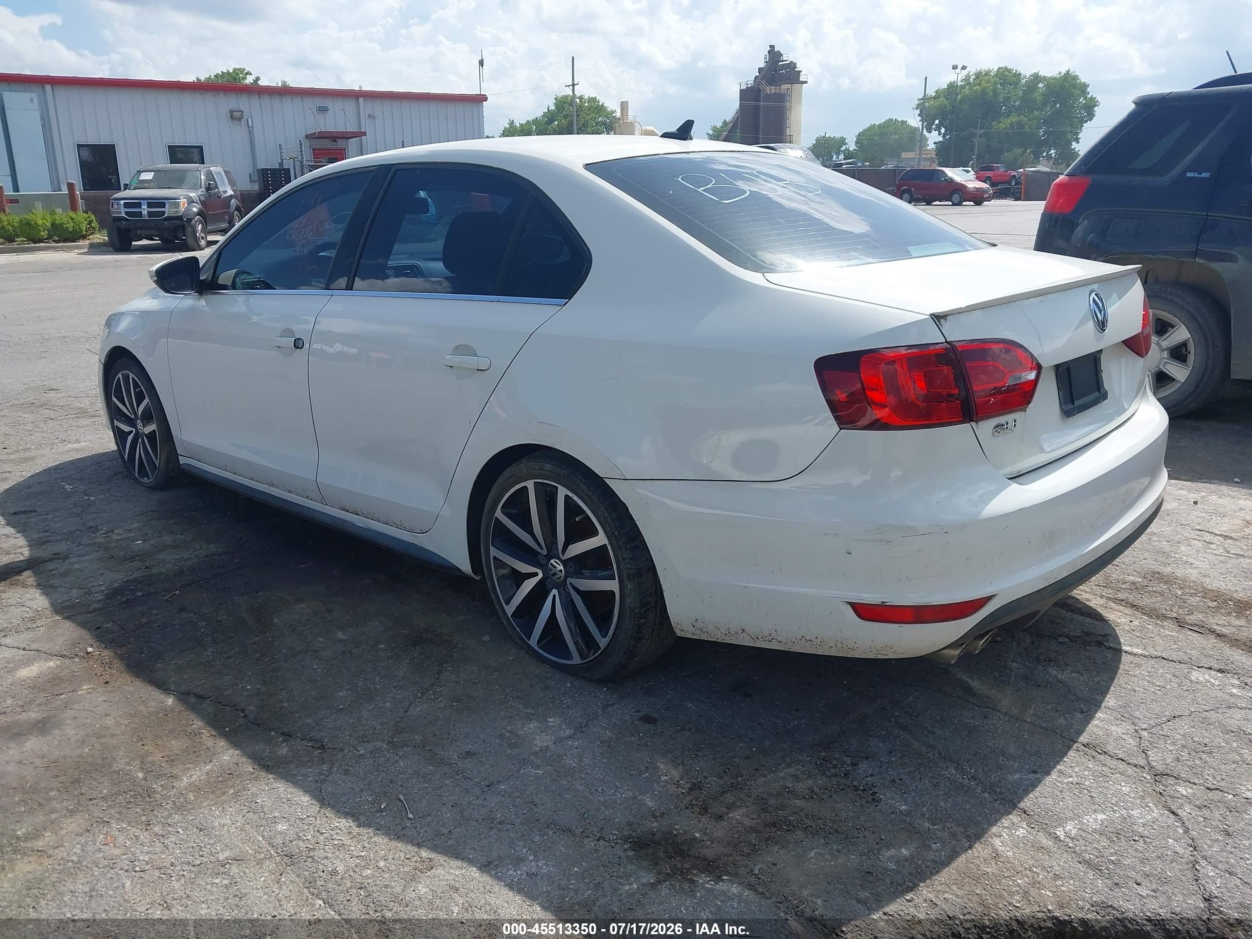 2013 Volkswagen Jetta Gli Autobahn W/nav White vin: 3VW4A7AJ4DM222006