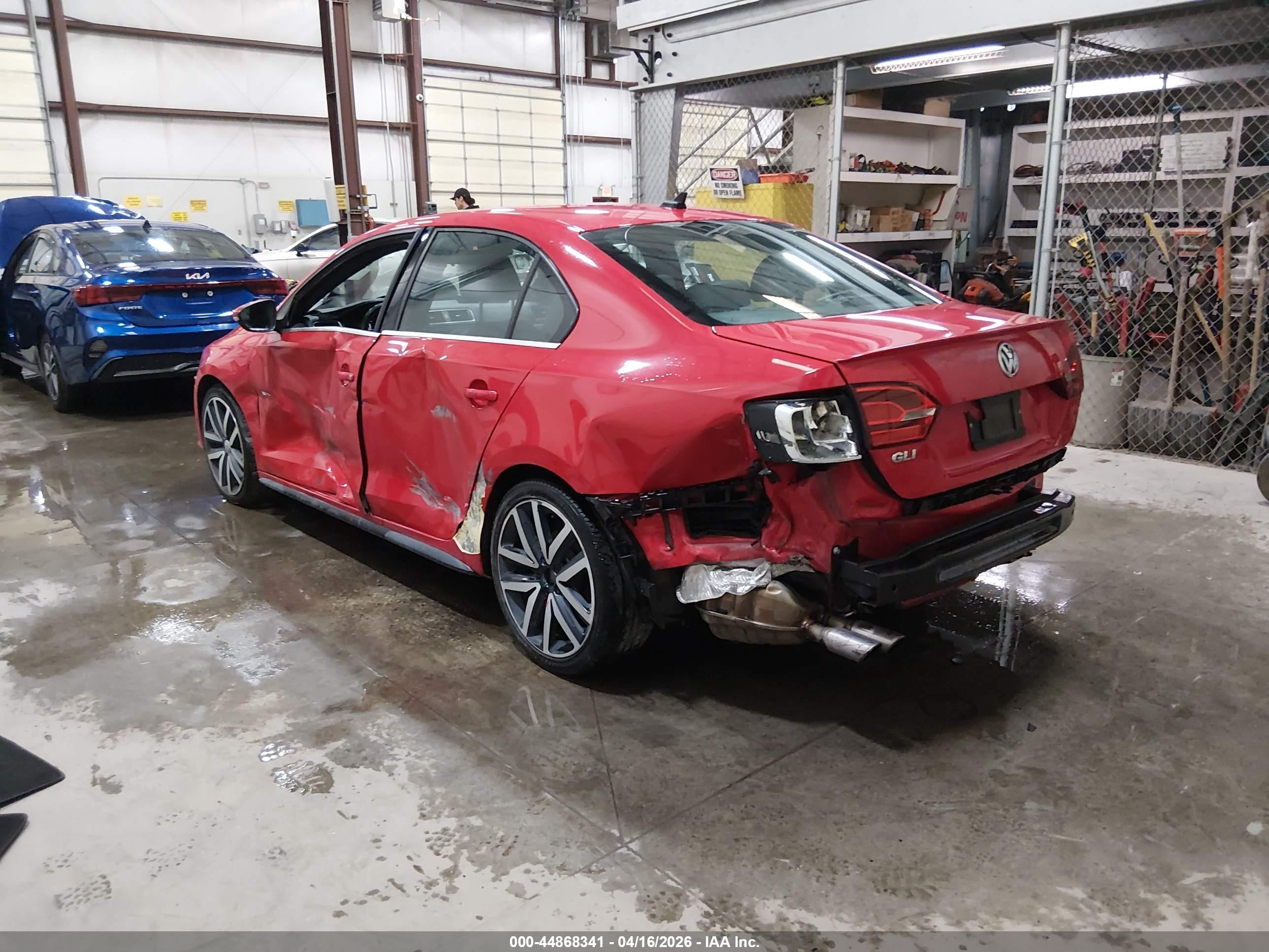 2013 Volkswagen Jetta Gli Autobahn Red vin: 3VW4A7AJ5DM233967