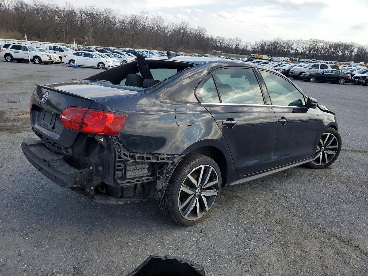 2013 Volkswagen Jetta Gli Black vin: 3VW4A7AJ5DM388342