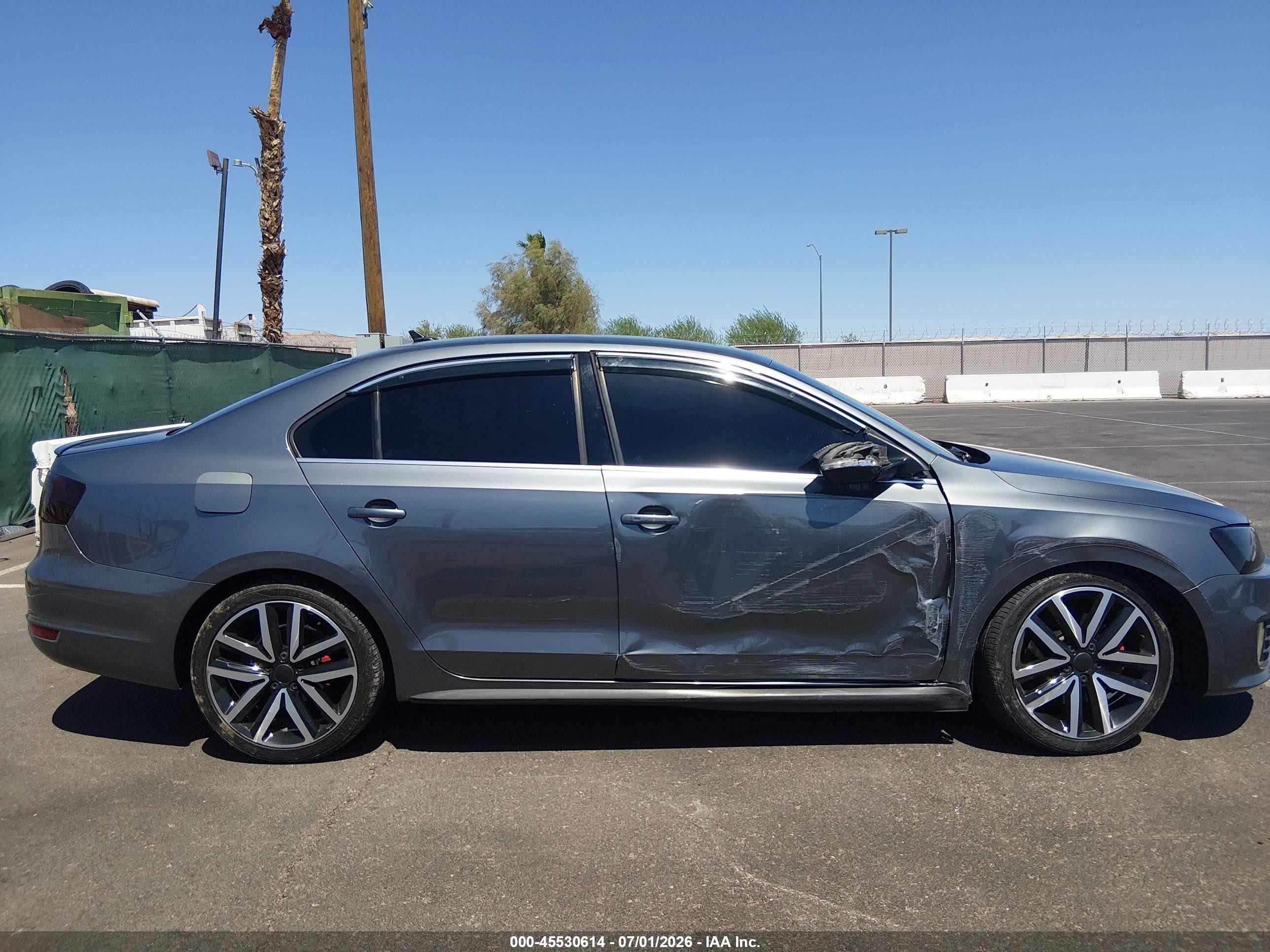 2013 Volkswagen Jetta Gli Autobahn W/nav Gray vin: 3VW4A7AJ5DM426426