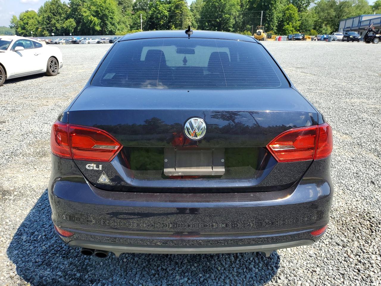 2013 Volkswagen Jetta Gli Black vin: 3VW4A7AJ7DM264217