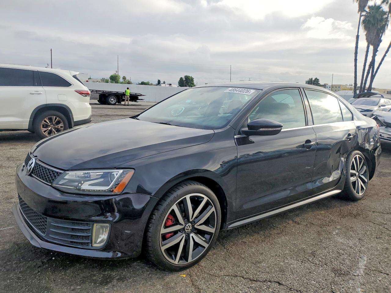 2013 Volkswagen Jetta Gli Black vin: 3VW4A7AJ8DM424024