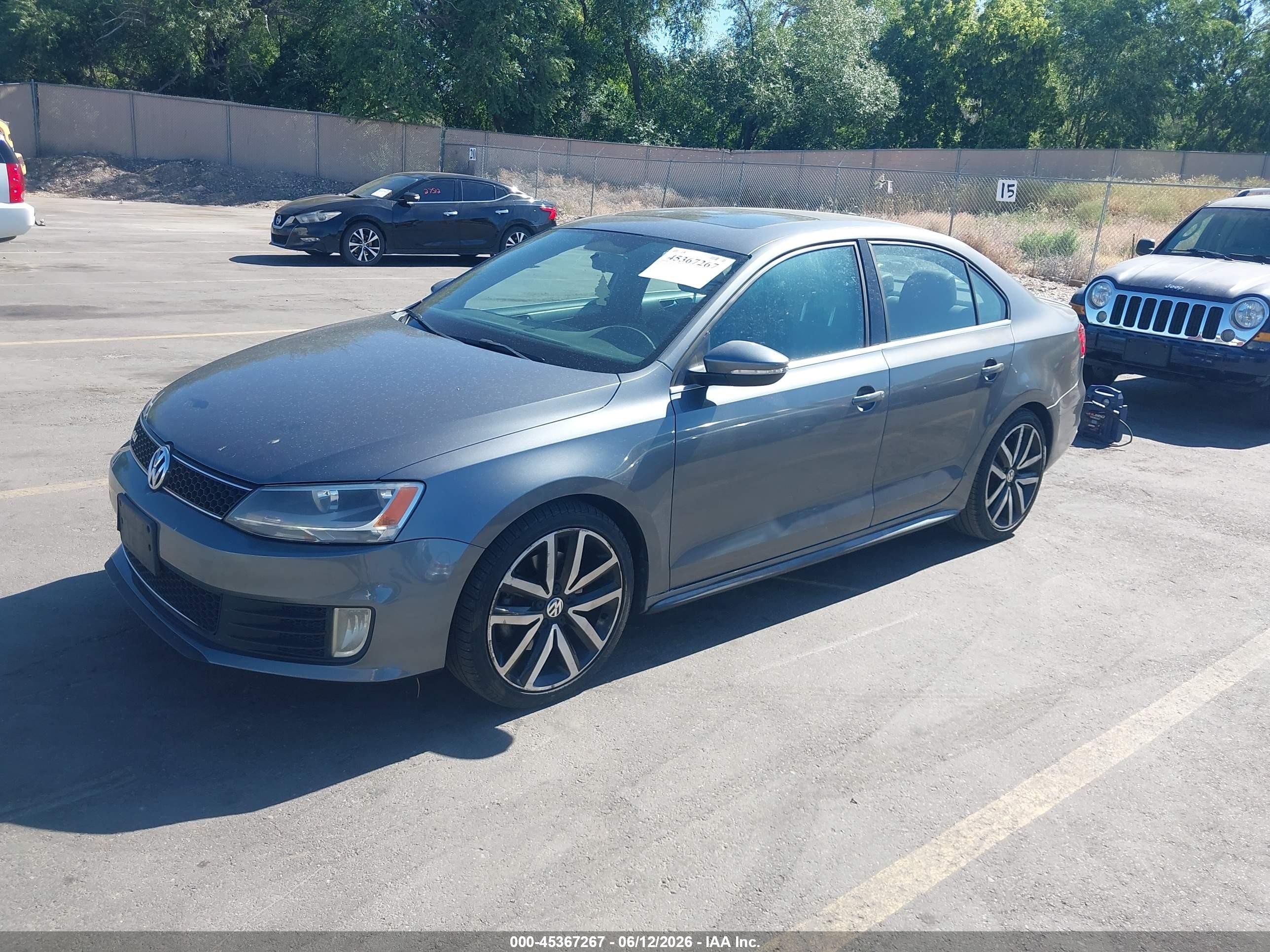 2012 Volkswagen Jetta Gli Autobahn Серый vin: 3VW4A7AJ9CM034452
