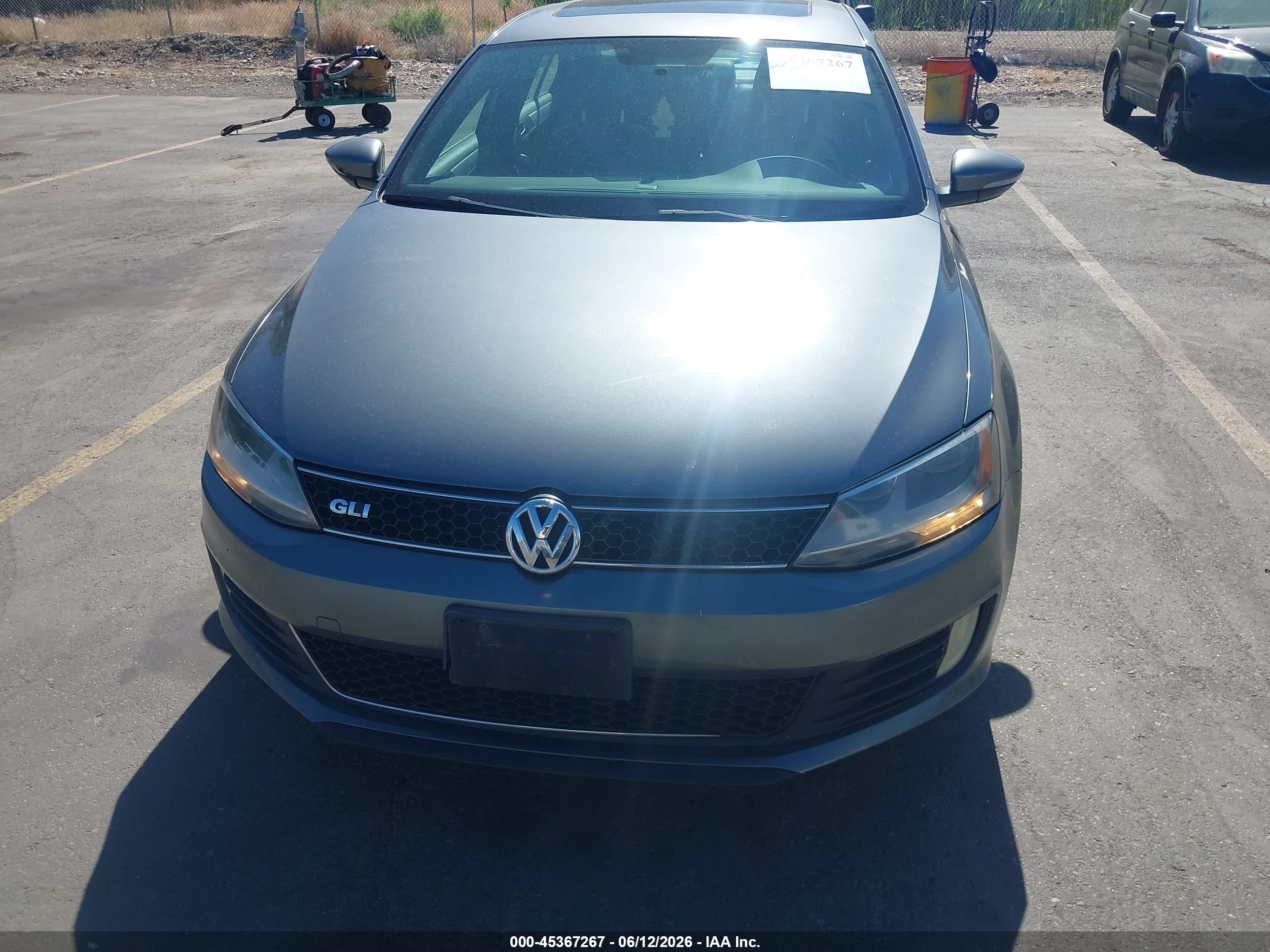 2012 Volkswagen Jetta Gli Autobahn Серый vin: 3VW4A7AJ9CM034452