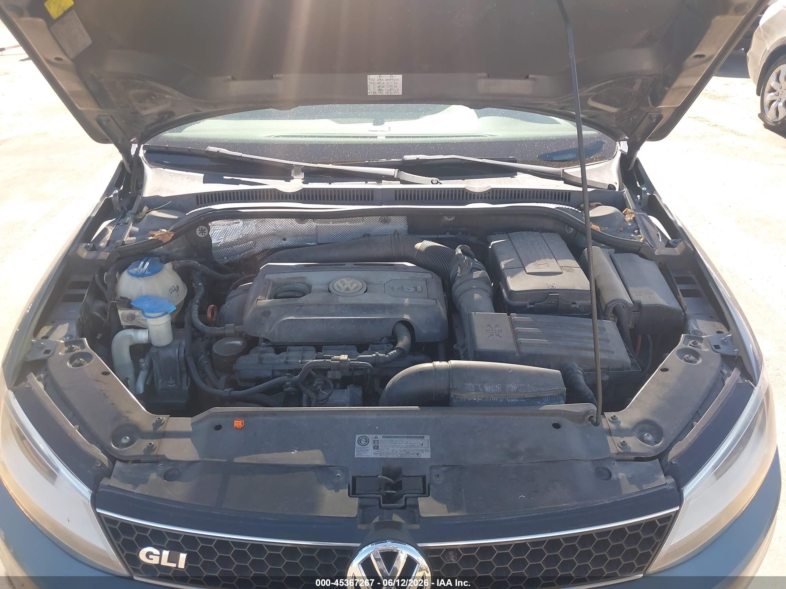 2012 Volkswagen Jetta Gli Autobahn Серый vin: 3VW4A7AJ9CM034452