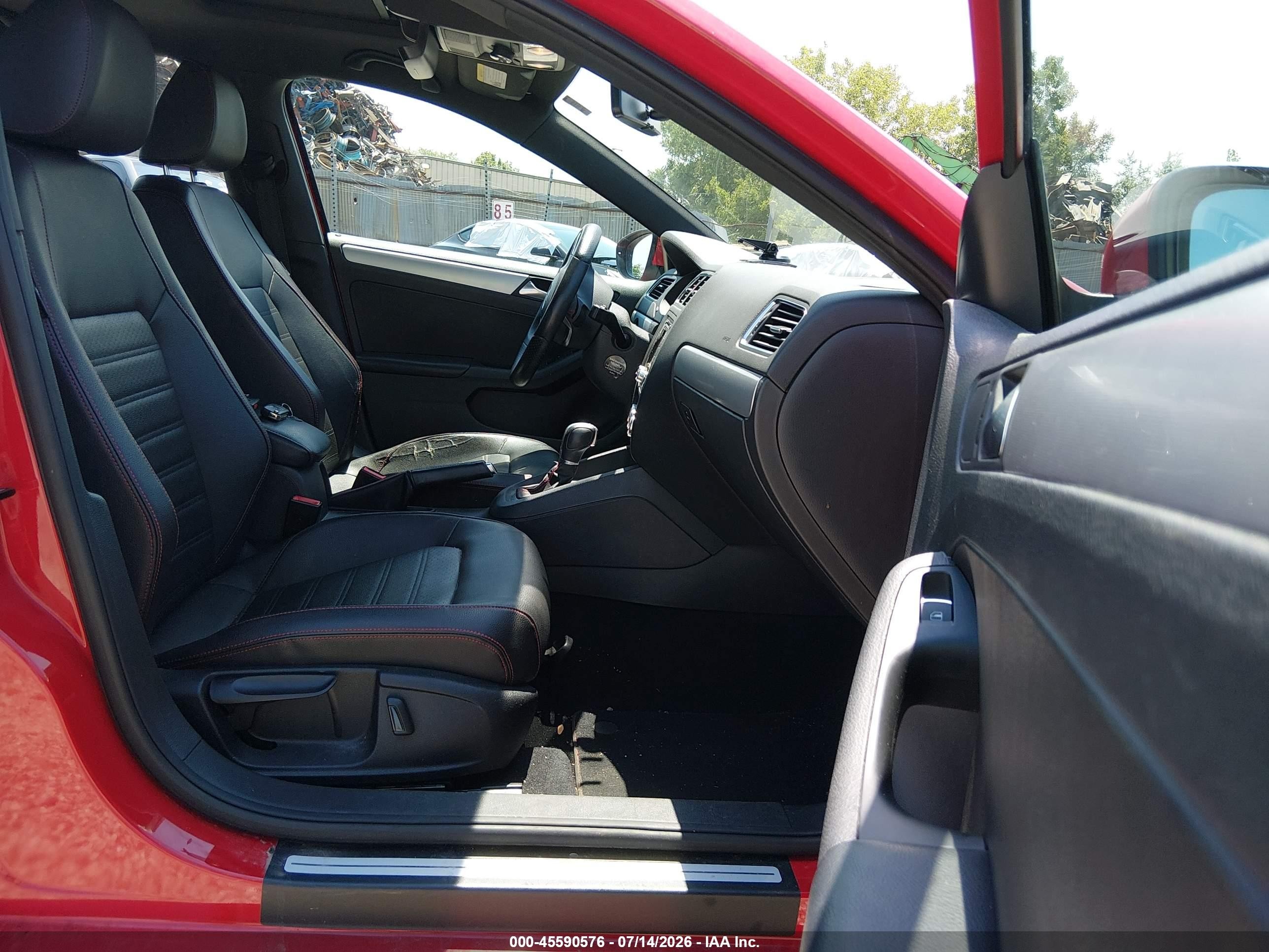 2013 Volkswagen Jetta Gli Autobahn W/nav Red vin: 3VW4A7AJ9DM369177