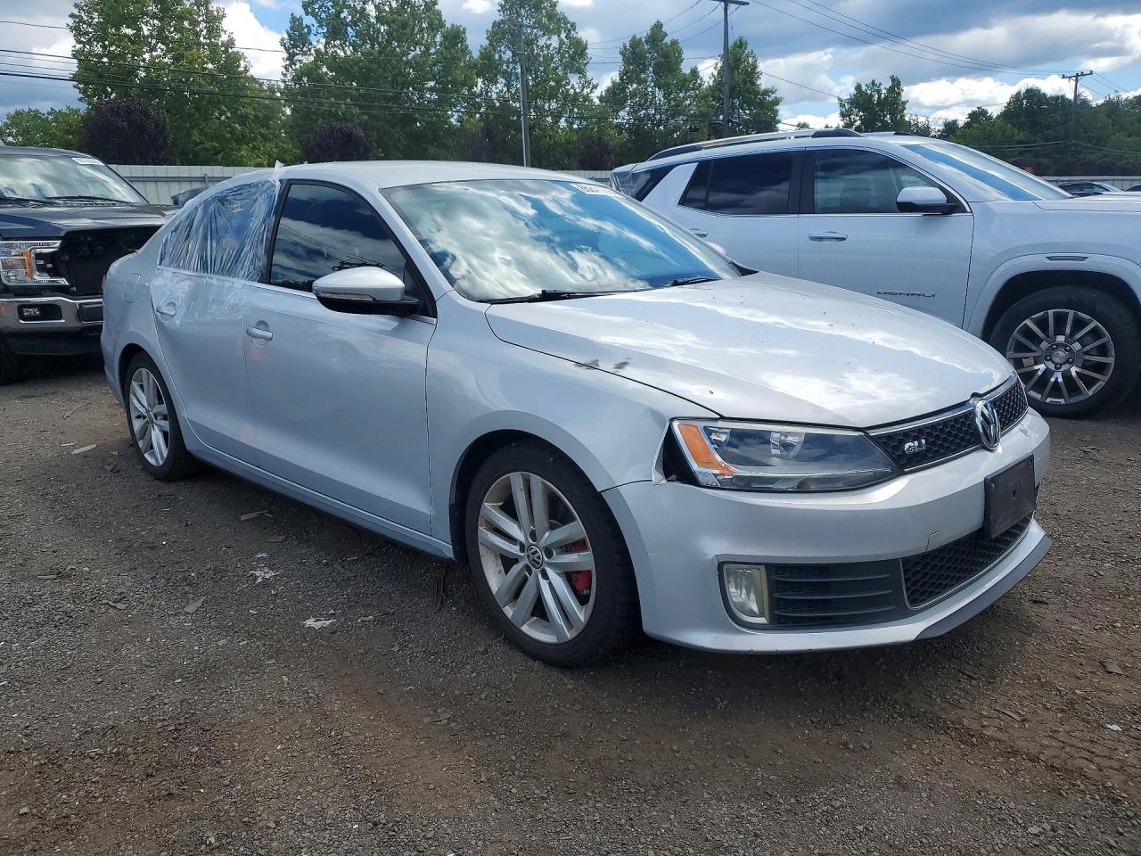 2012 Volkswagen Jetta Gli White vin: 3VW4A7AJXCM123155