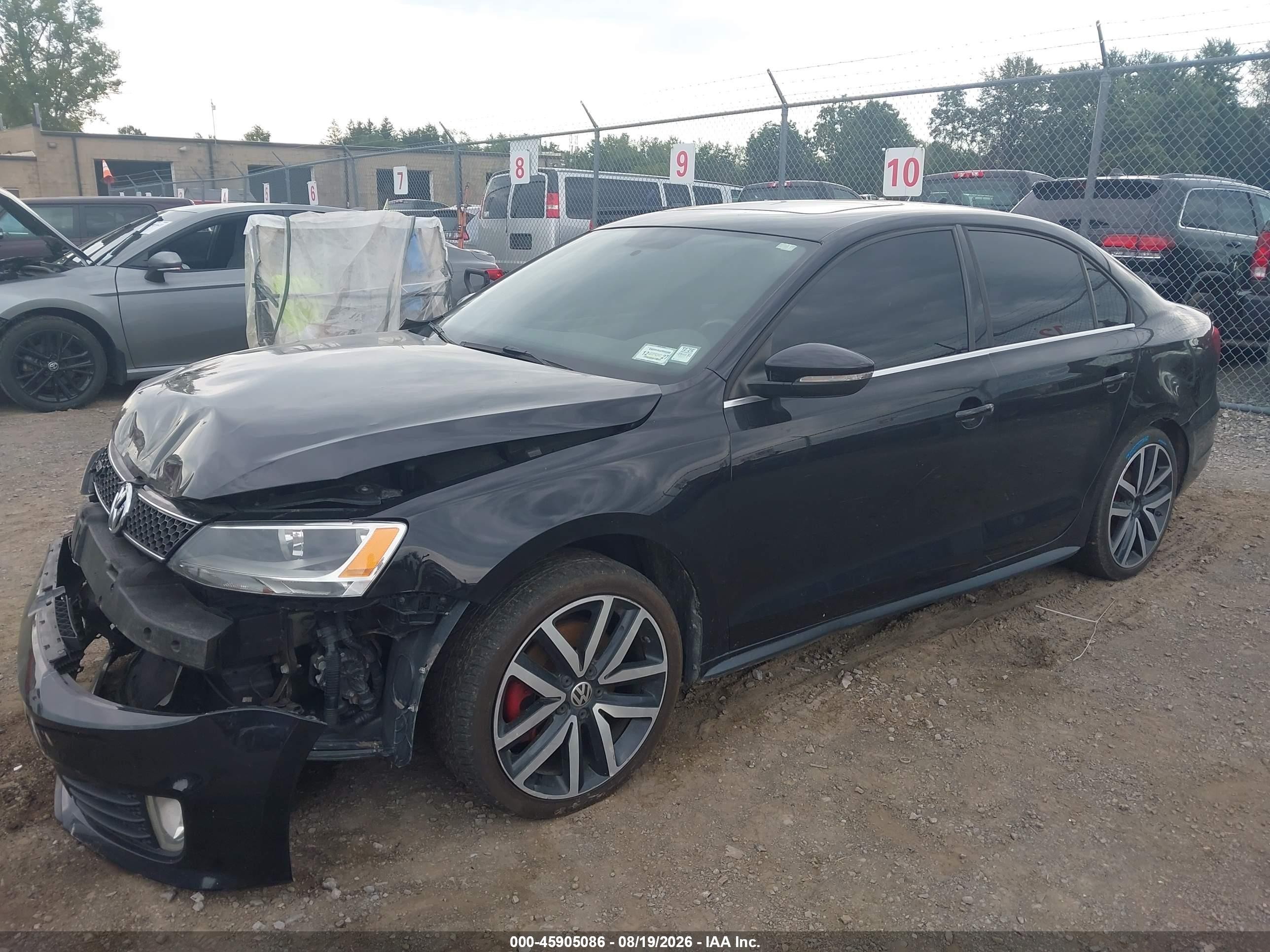 2012 Volkswagen Jetta Gli Autobahn Black vin: 3VW4A7AJXCM341452