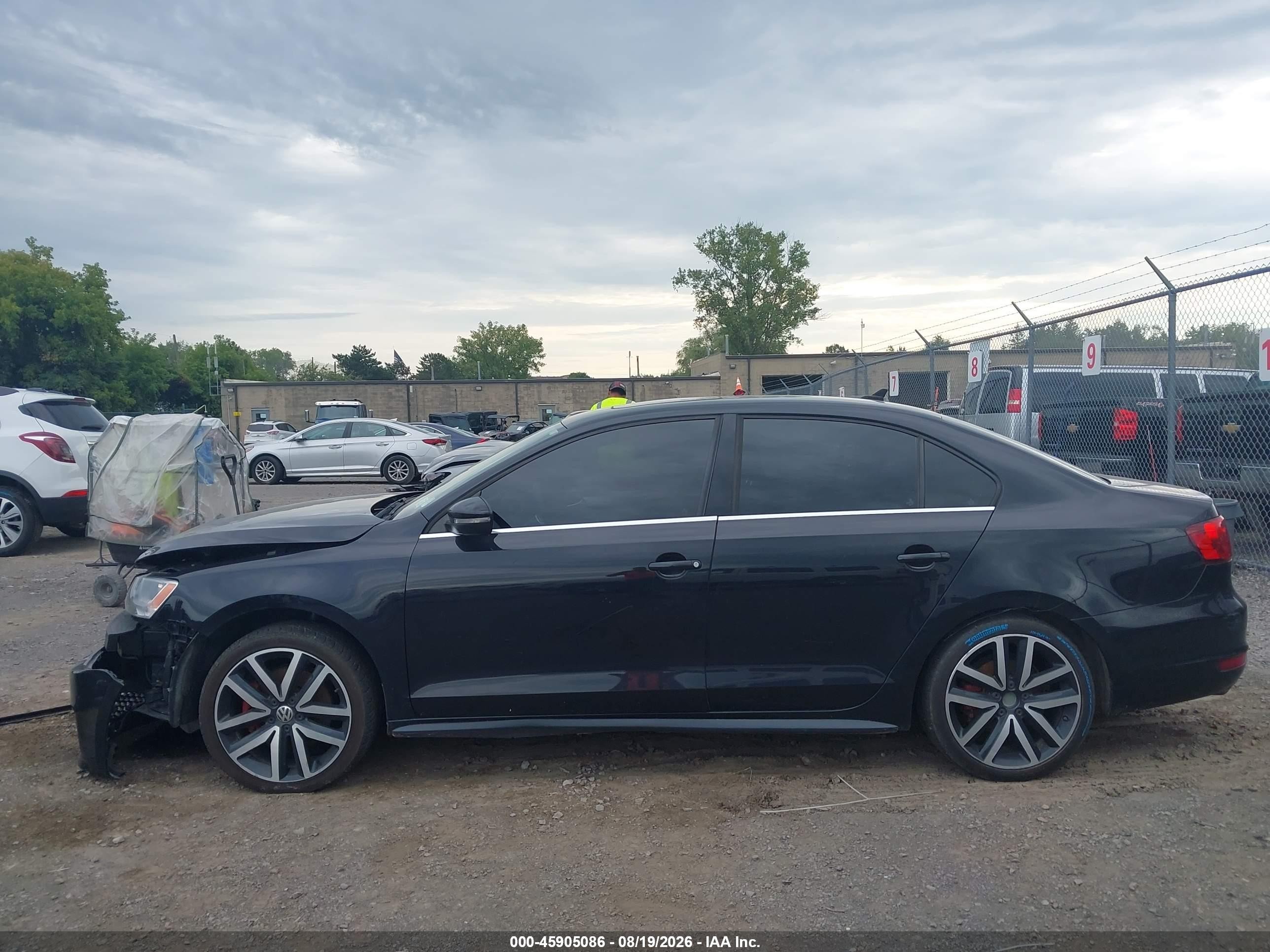 2012 Volkswagen Jetta Gli Autobahn Black vin: 3VW4A7AJXCM341452