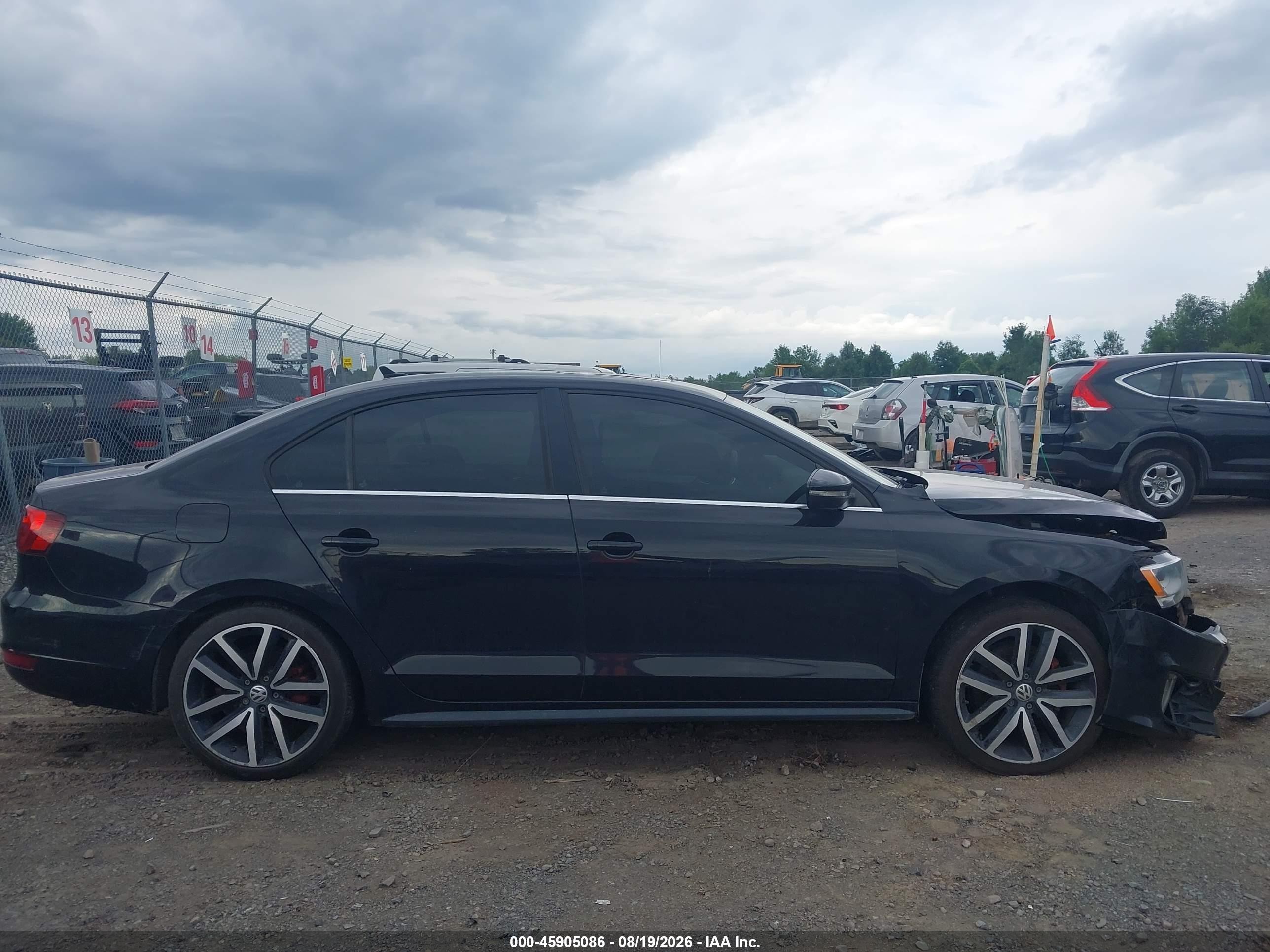 2012 Volkswagen Jetta Gli Autobahn Black vin: 3VW4A7AJXCM341452