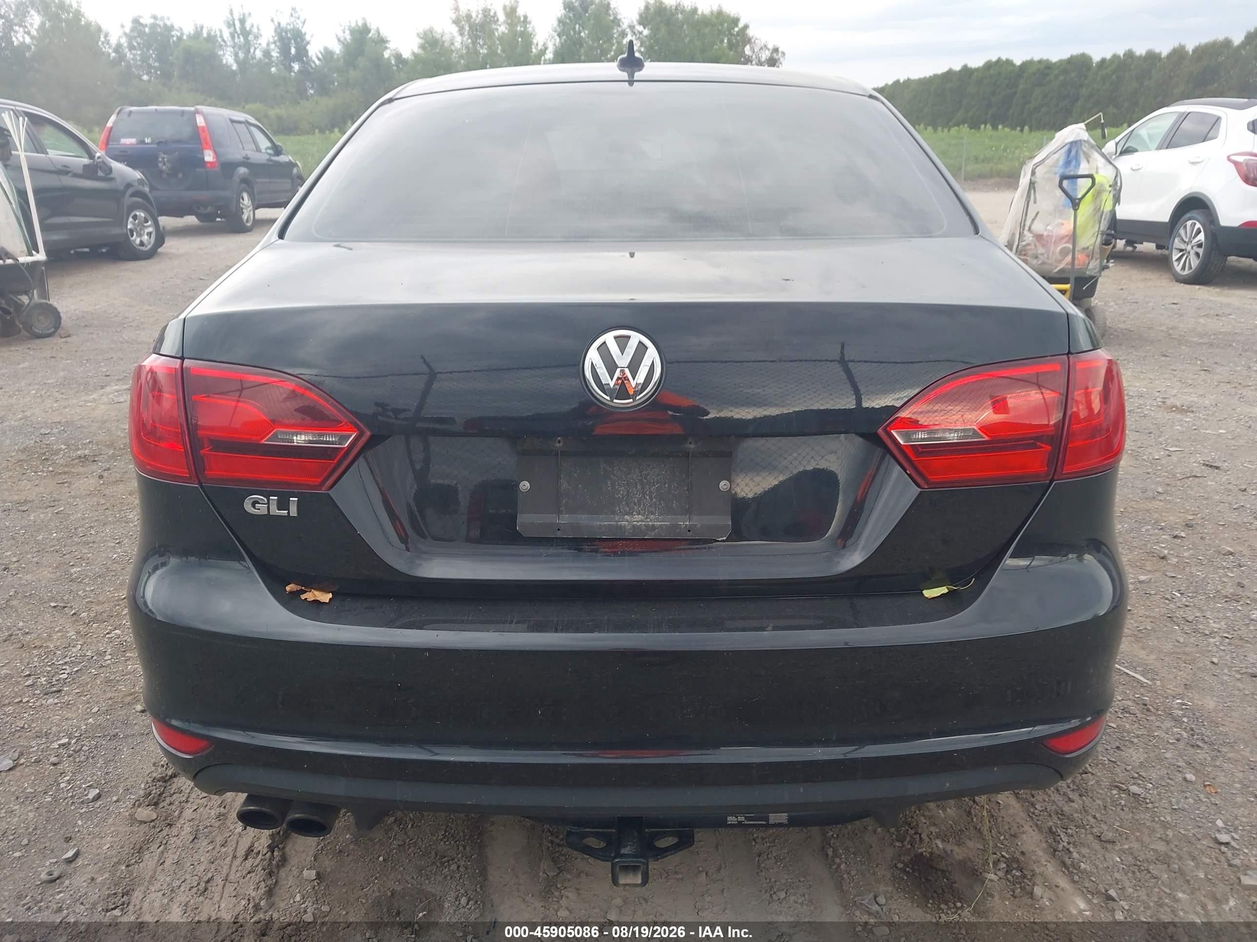 2012 Volkswagen Jetta Gli Autobahn Black vin: 3VW4A7AJXCM341452