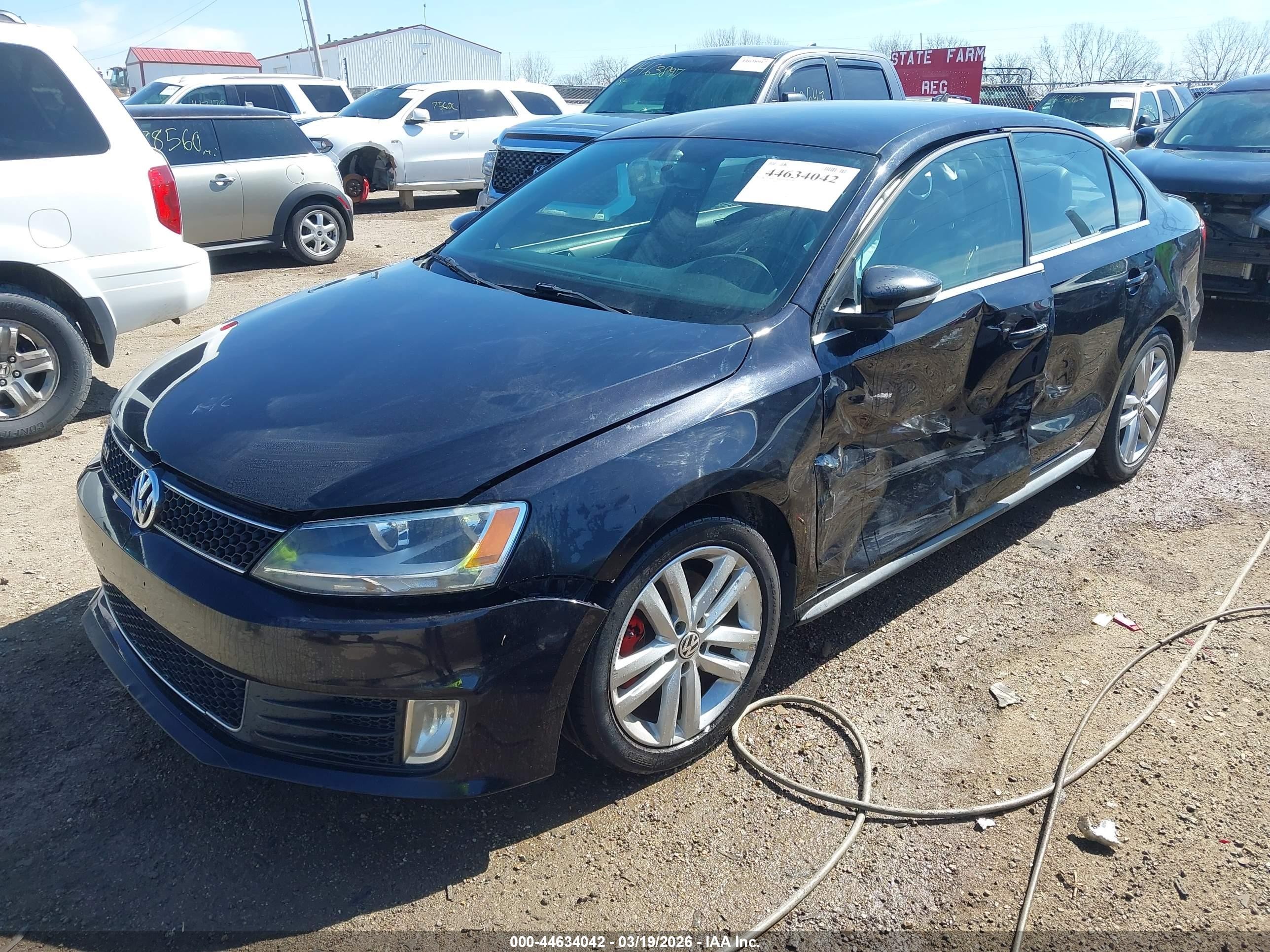 2013 Volkswagen Jetta Gli Black vin: 3VW4A7AJXDM211771