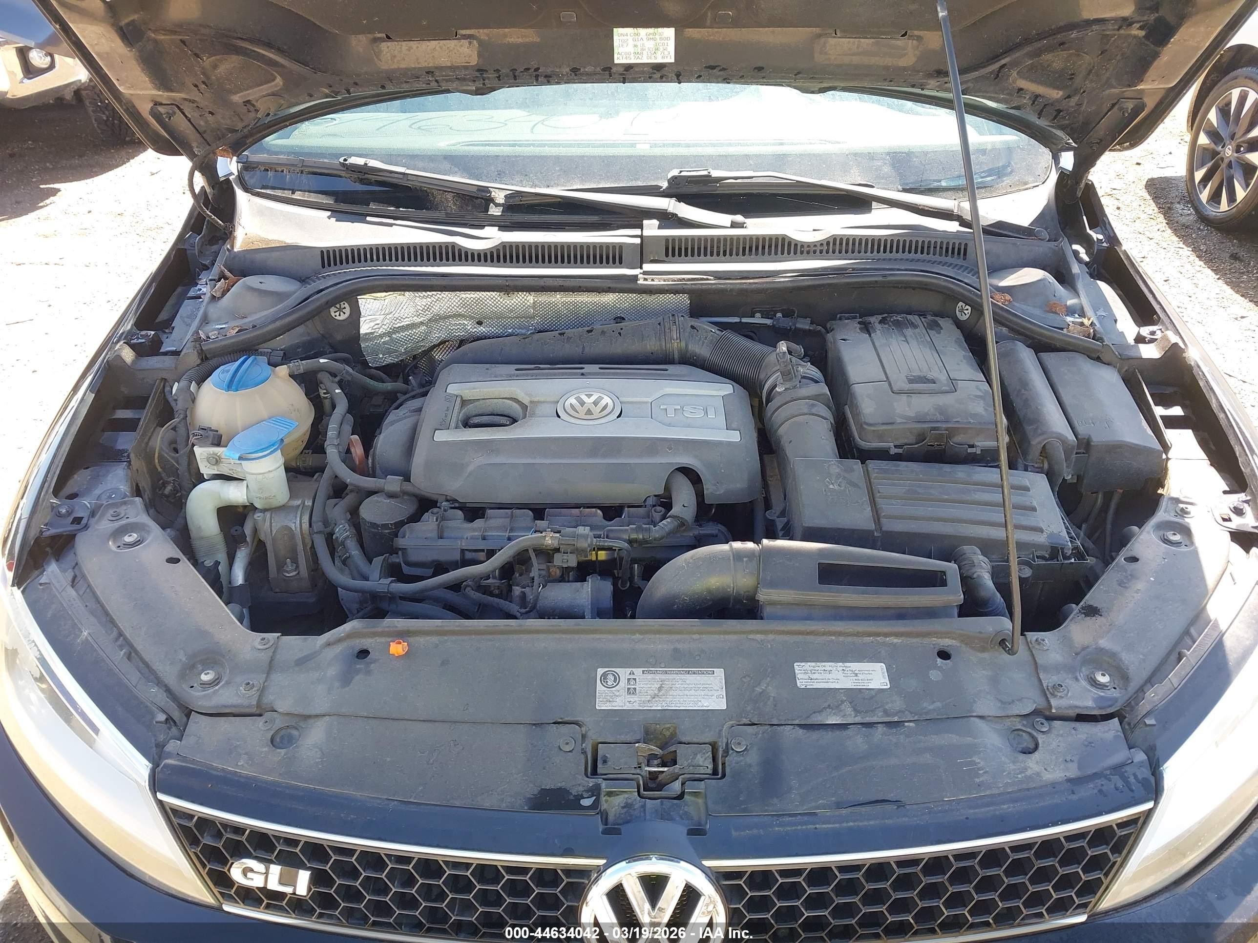 2013 Volkswagen Jetta Gli Black vin: 3VW4A7AJXDM211771
