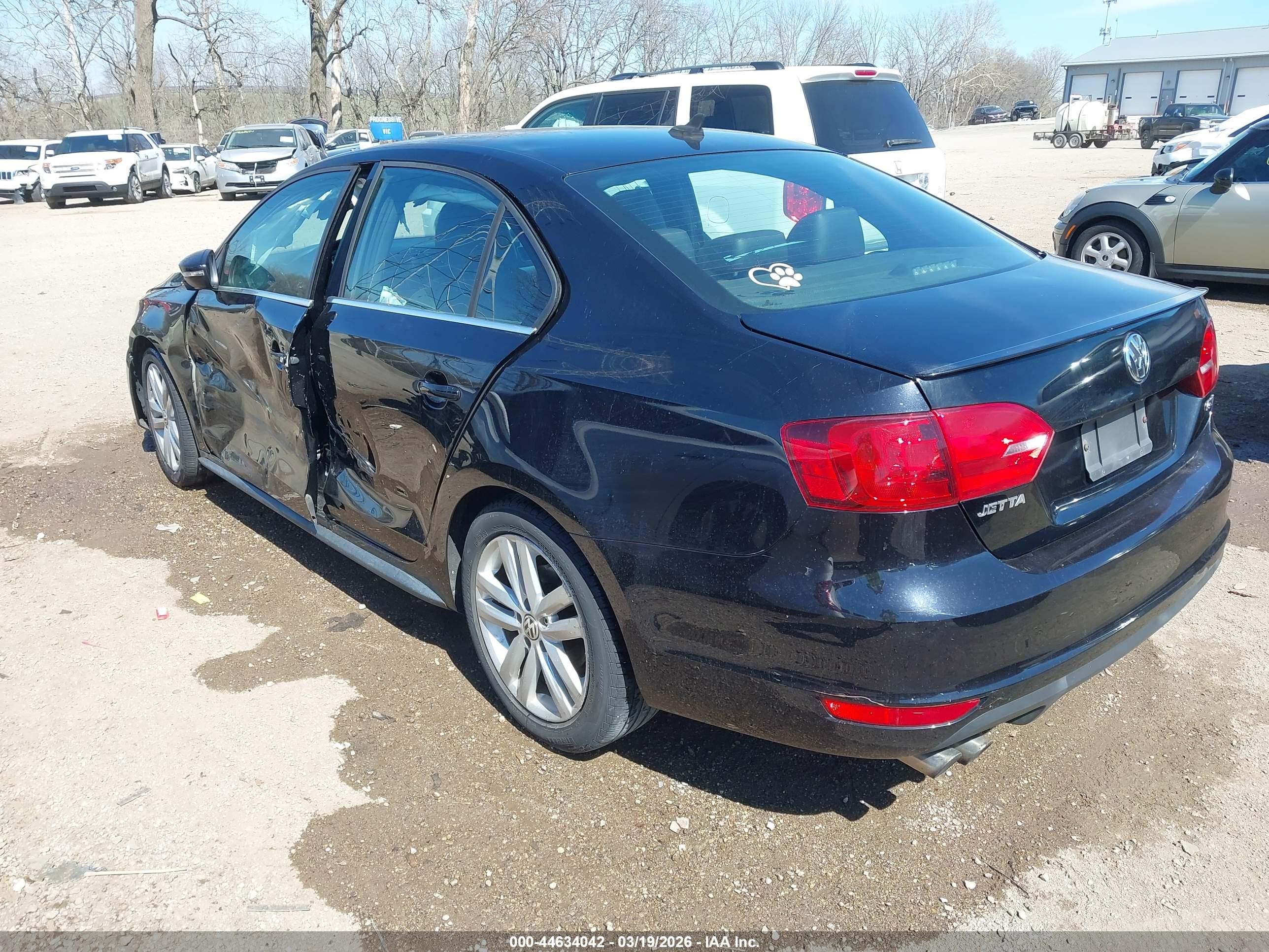 2013 Volkswagen Jetta Gli Black vin: 3VW4A7AJXDM211771