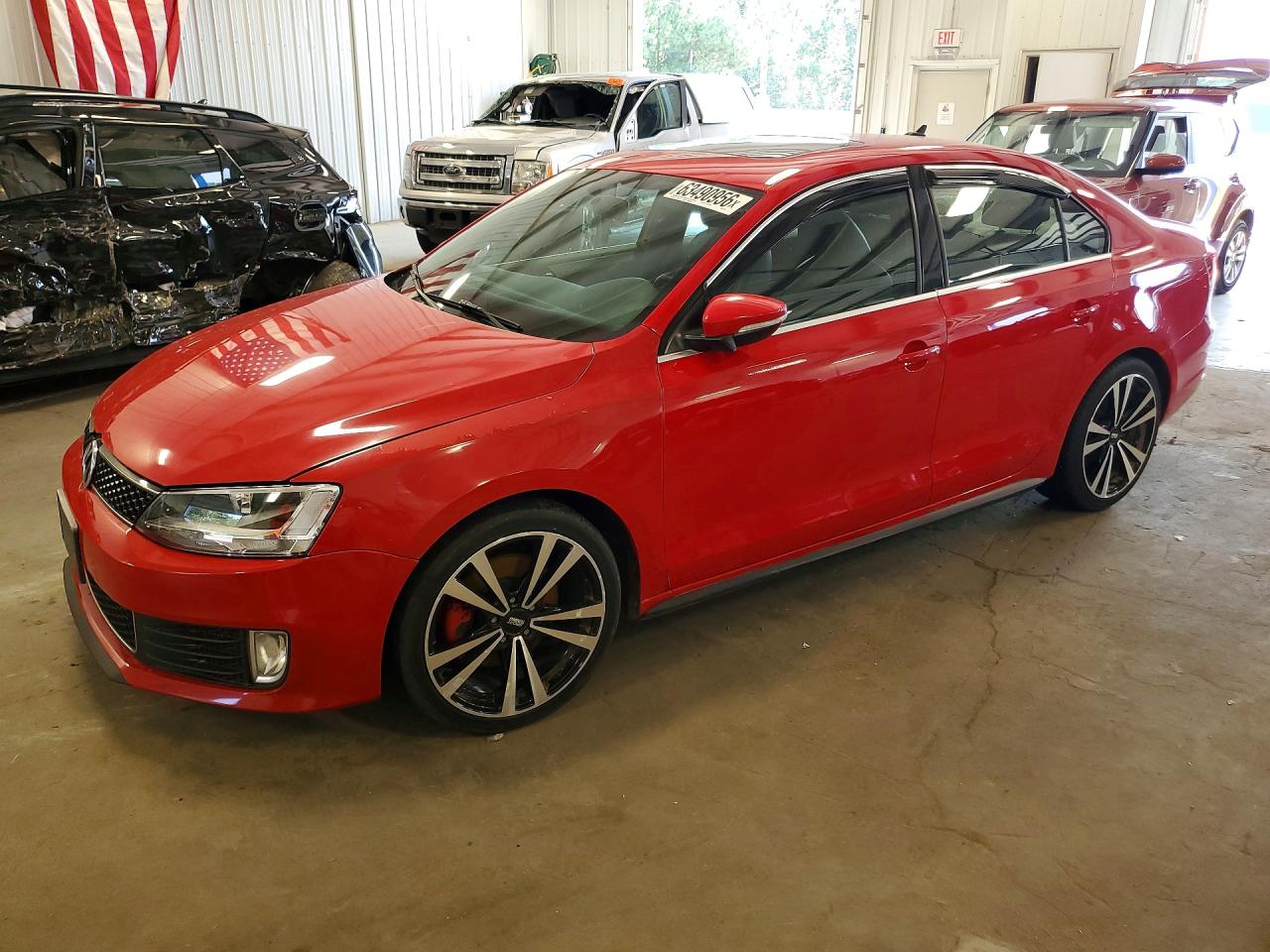 2013 Volkswagen Jetta Gli Red vin: 3VW4A7AJXDM227677