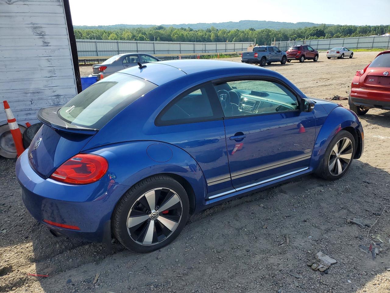 2012 Volkswagen Beetle Turbo Blue vin: 3VW4A7AT5CM634676