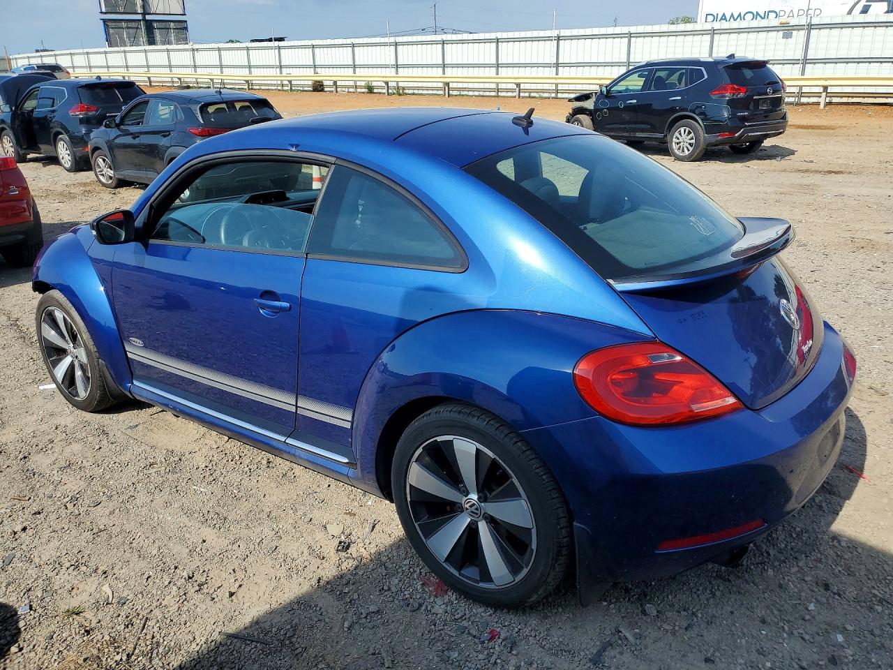 2012 Volkswagen Beetle Turbo Blue vin: 3VW4A7AT5CM634676