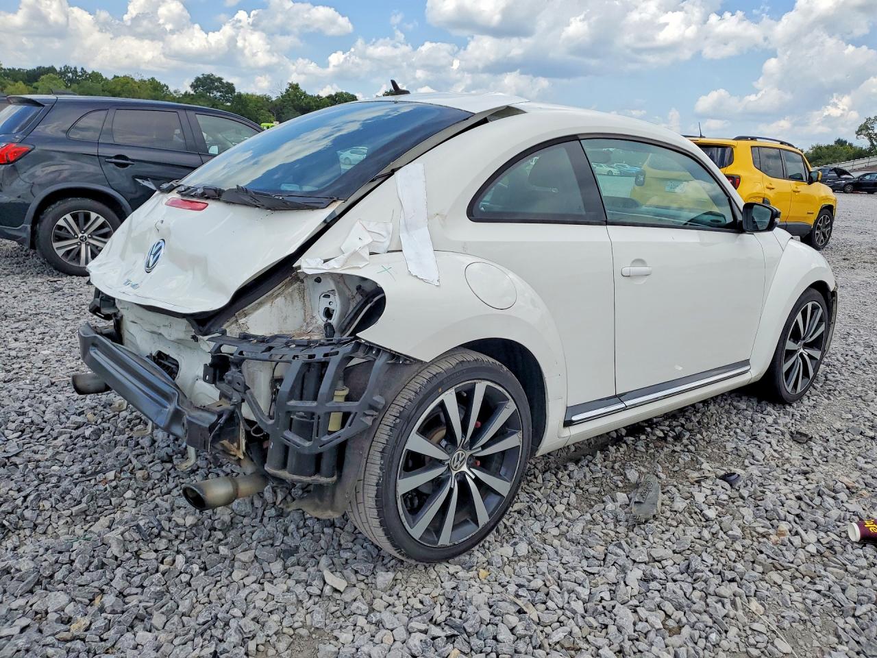 2012 Volkswagen Beetle Turbo White vin: 3VW4A7AT5CM635178