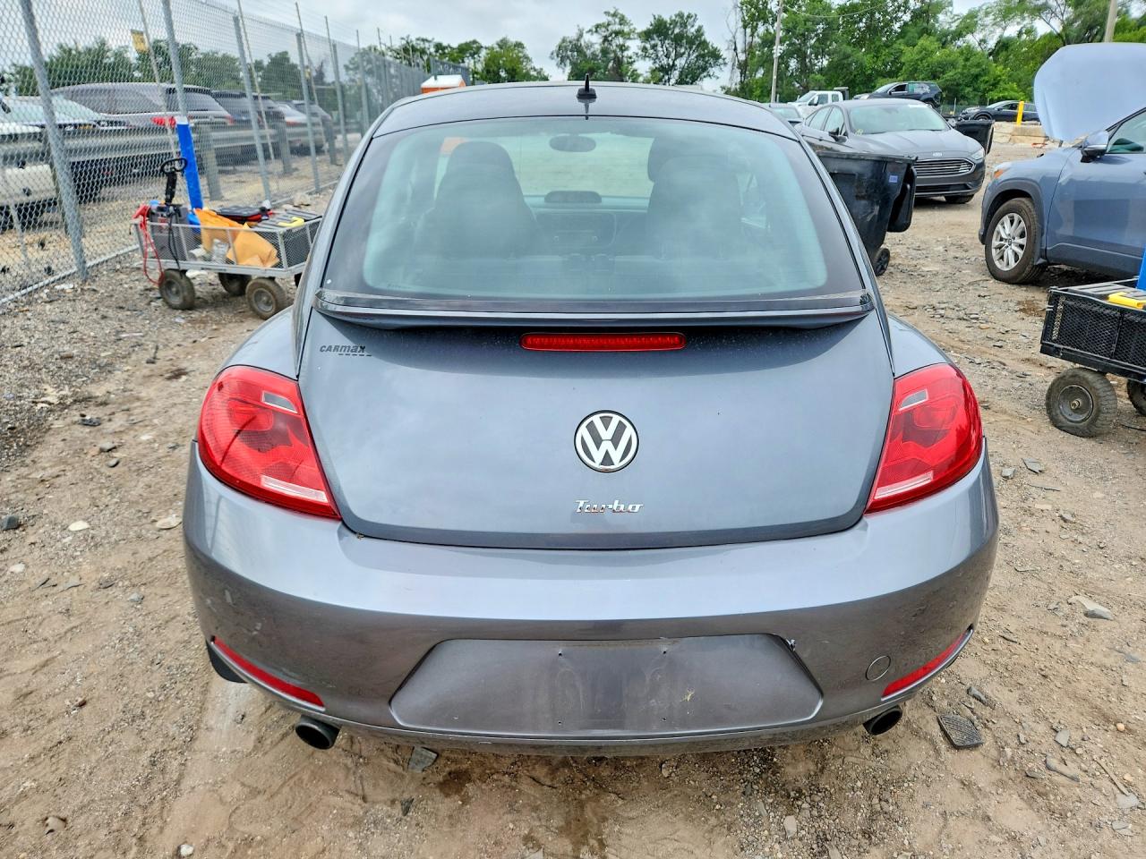 2012 Volkswagen Beetle Turbo Gray vin: 3VW4A7AT5CM647802