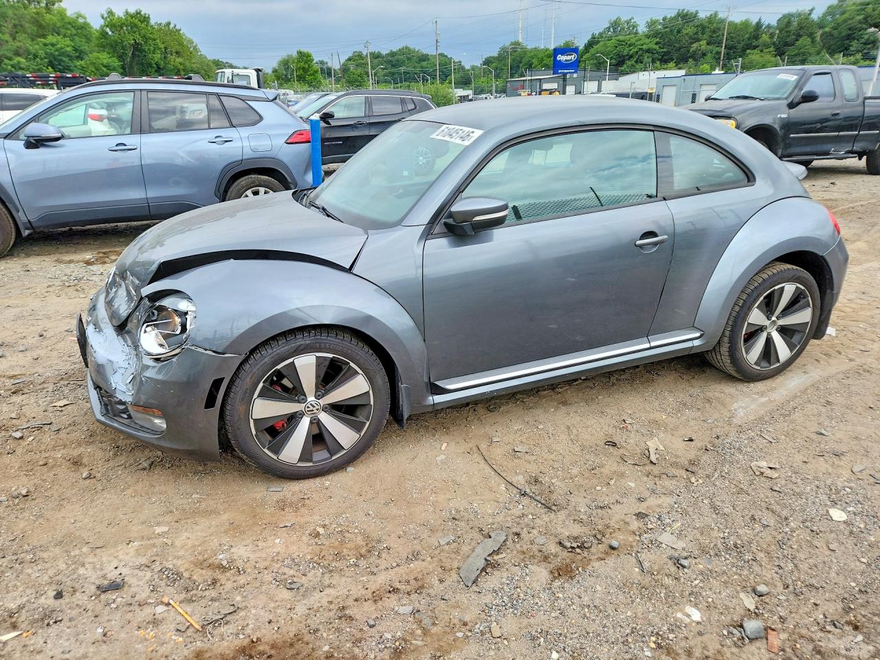 2012 Volkswagen Beetle Turbo Gray vin: 3VW4A7AT5CM647802