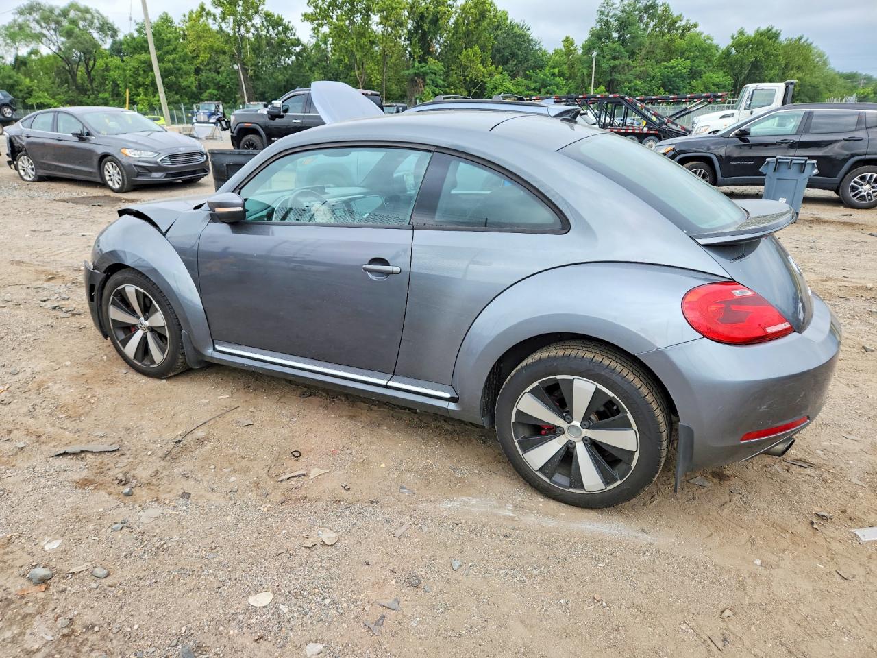 2012 Volkswagen Beetle Turbo Gray vin: 3VW4A7AT5CM647802