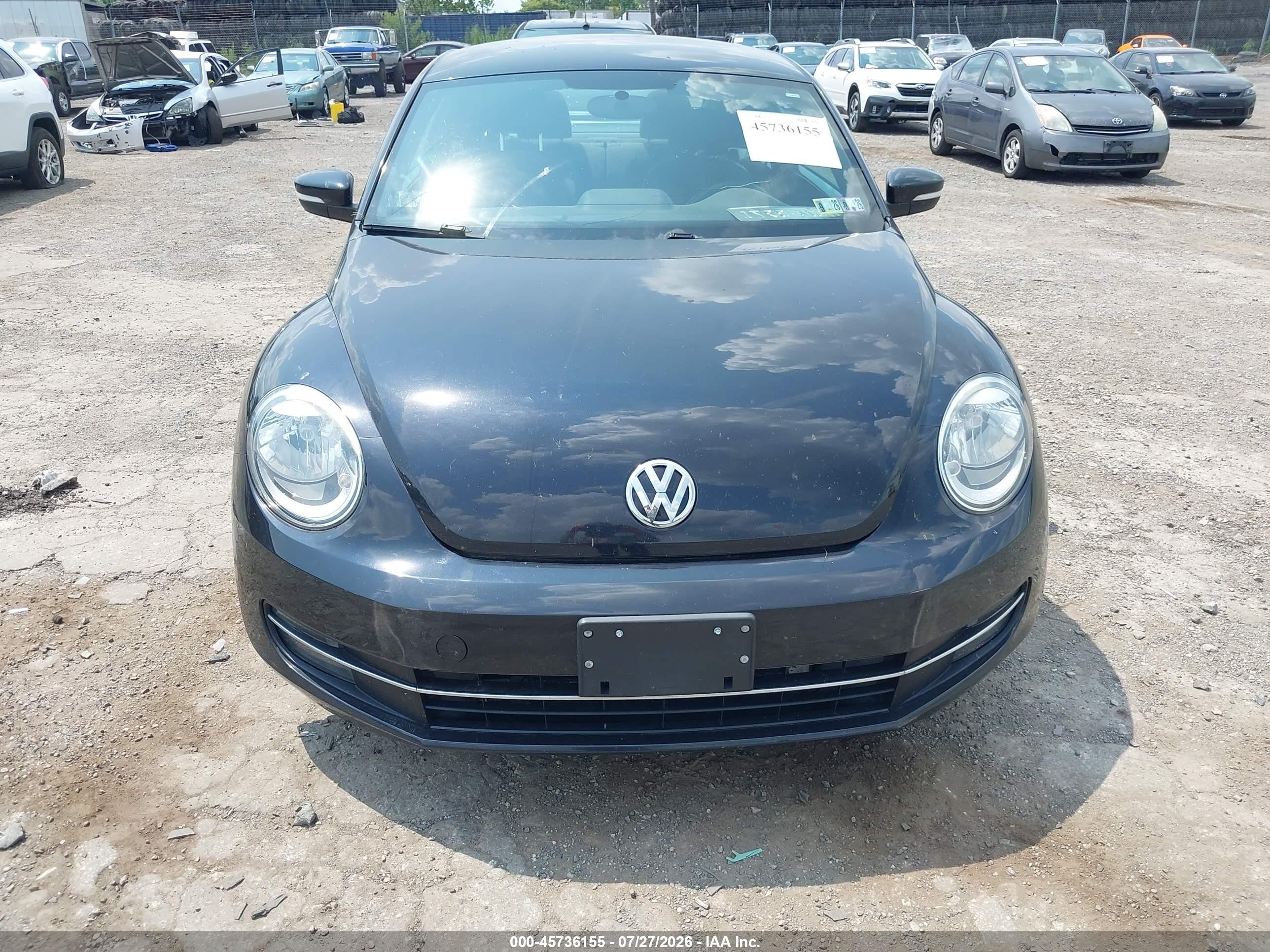 2013 Volkswagen Beetle 2.0t Turbo Black vin: 3VW4A7AT8DM621132