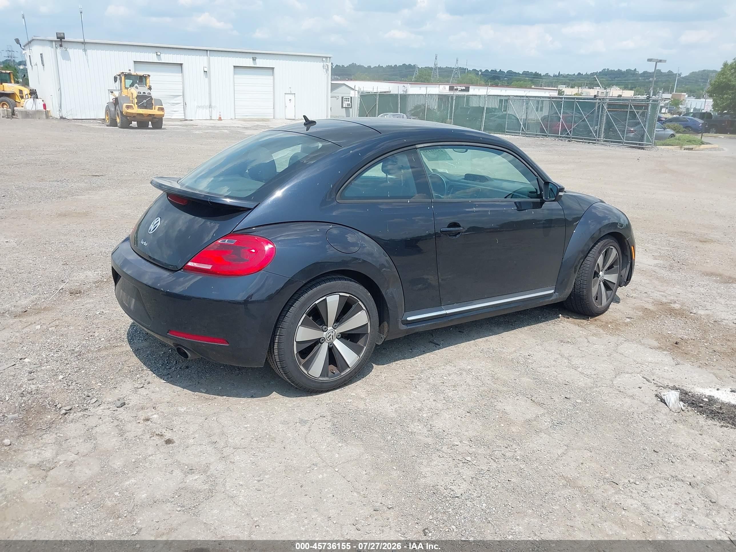2013 Volkswagen Beetle 2.0t Turbo Black vin: 3VW4A7AT8DM621132