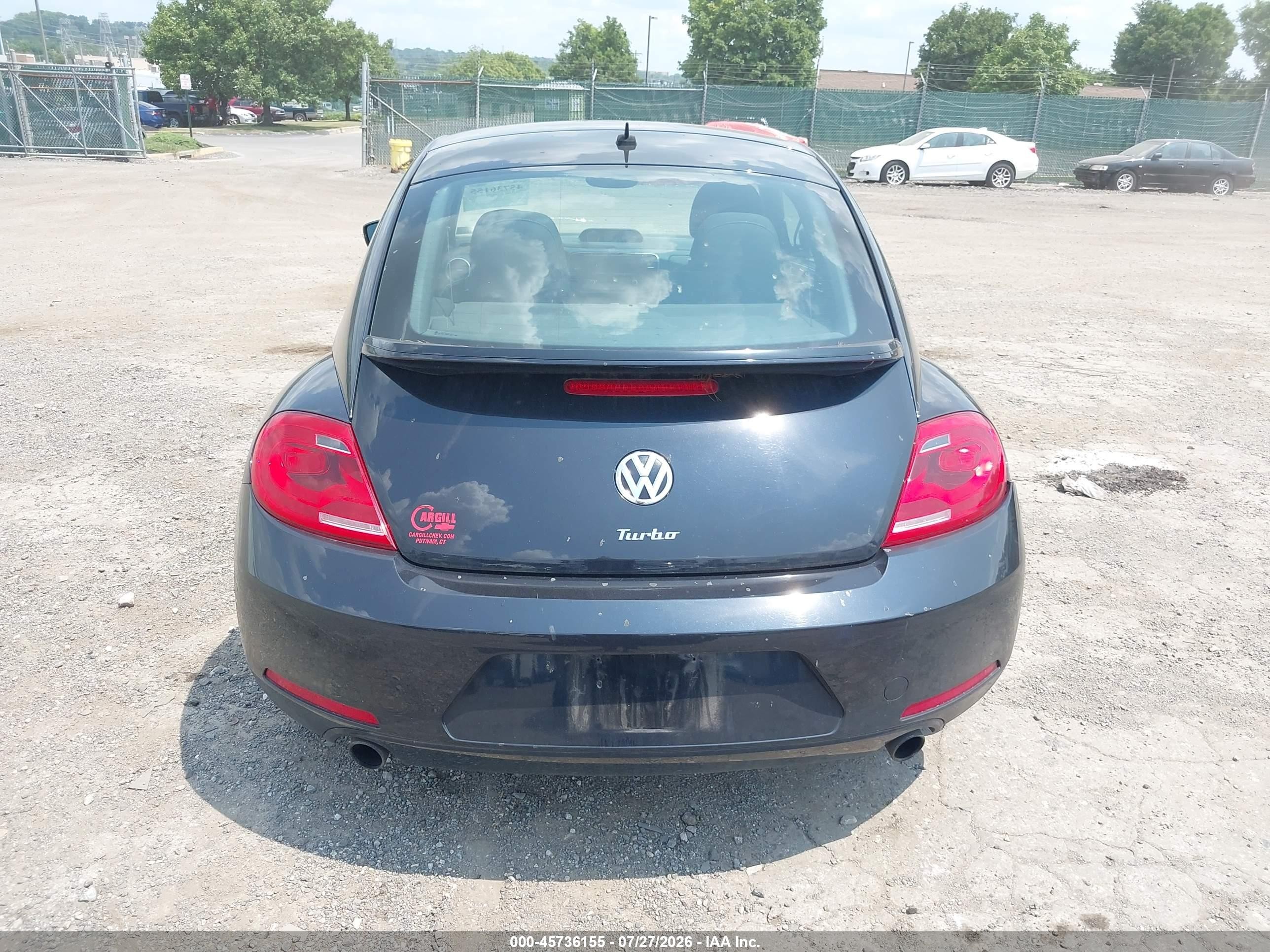 2013 Volkswagen Beetle 2.0t Turbo Black vin: 3VW4A7AT8DM621132