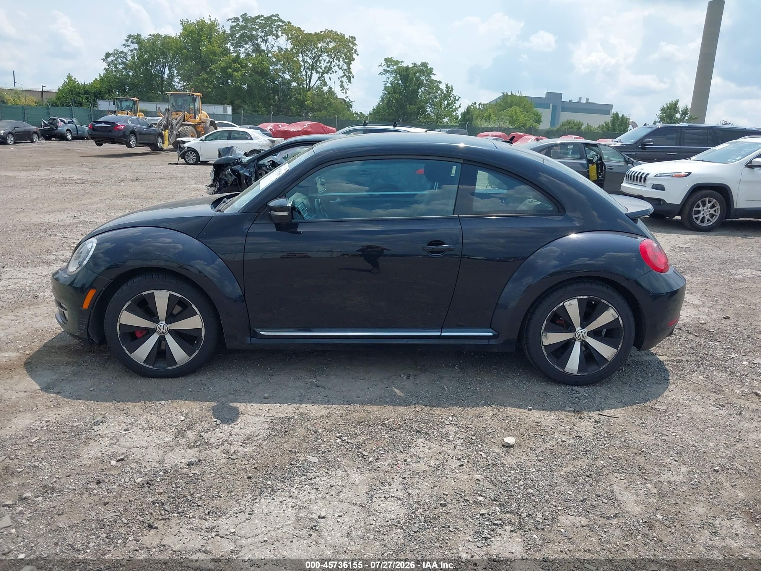 2013 Volkswagen Beetle 2.0t Turbo Black vin: 3VW4A7AT8DM621132